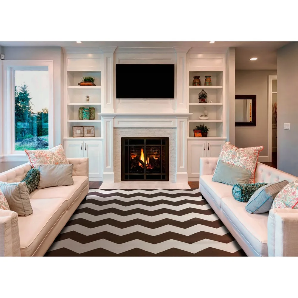 Hand-Woven Macy Chevron Cotton Rug