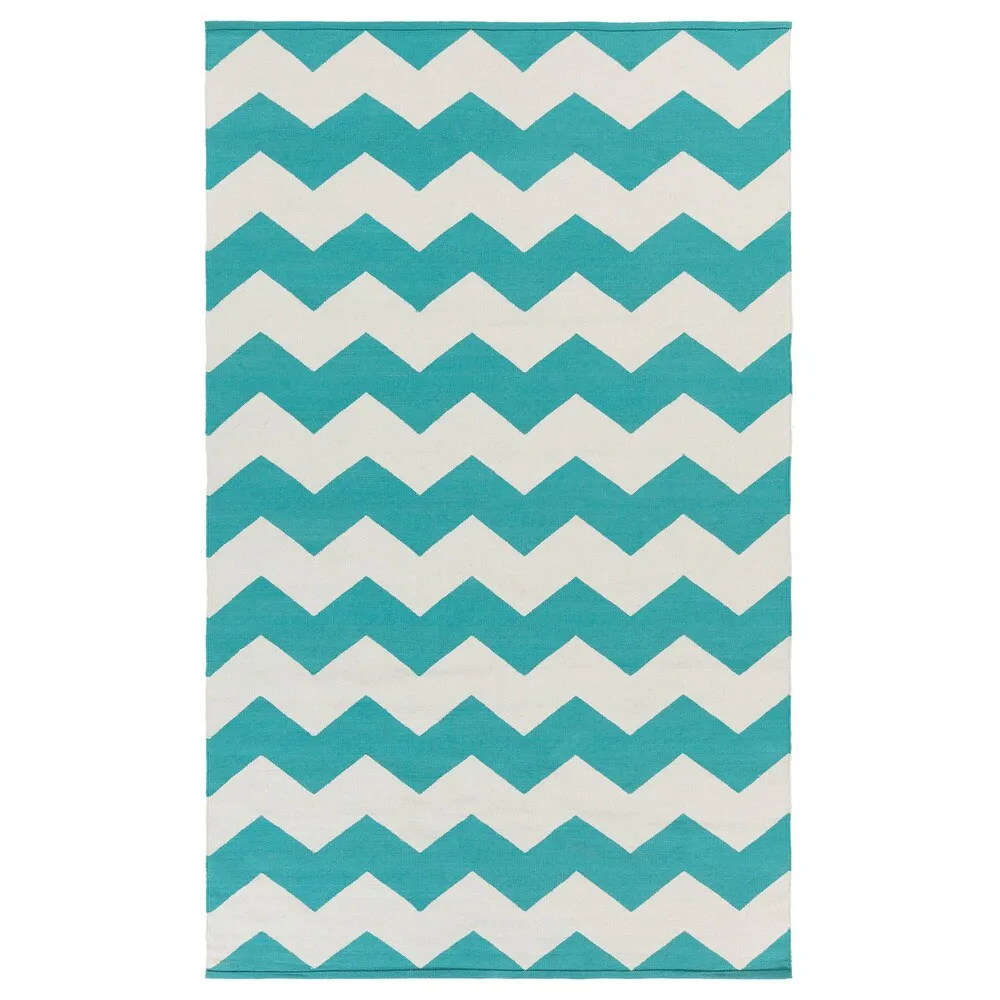 Hand-Woven Macy Chevron Cotton Rug