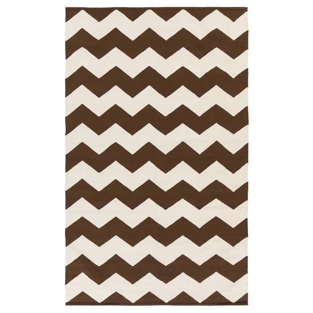 Hand-Woven Macy Chevron Cotton Rug