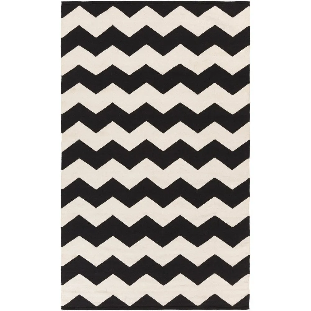 Hand-Woven Macy Chevron Cotton Rug