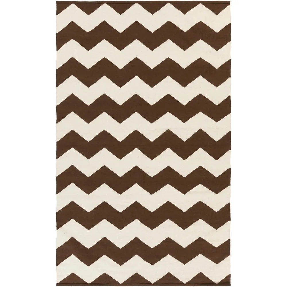 Hand-Woven Macy Chevron Cotton Rug