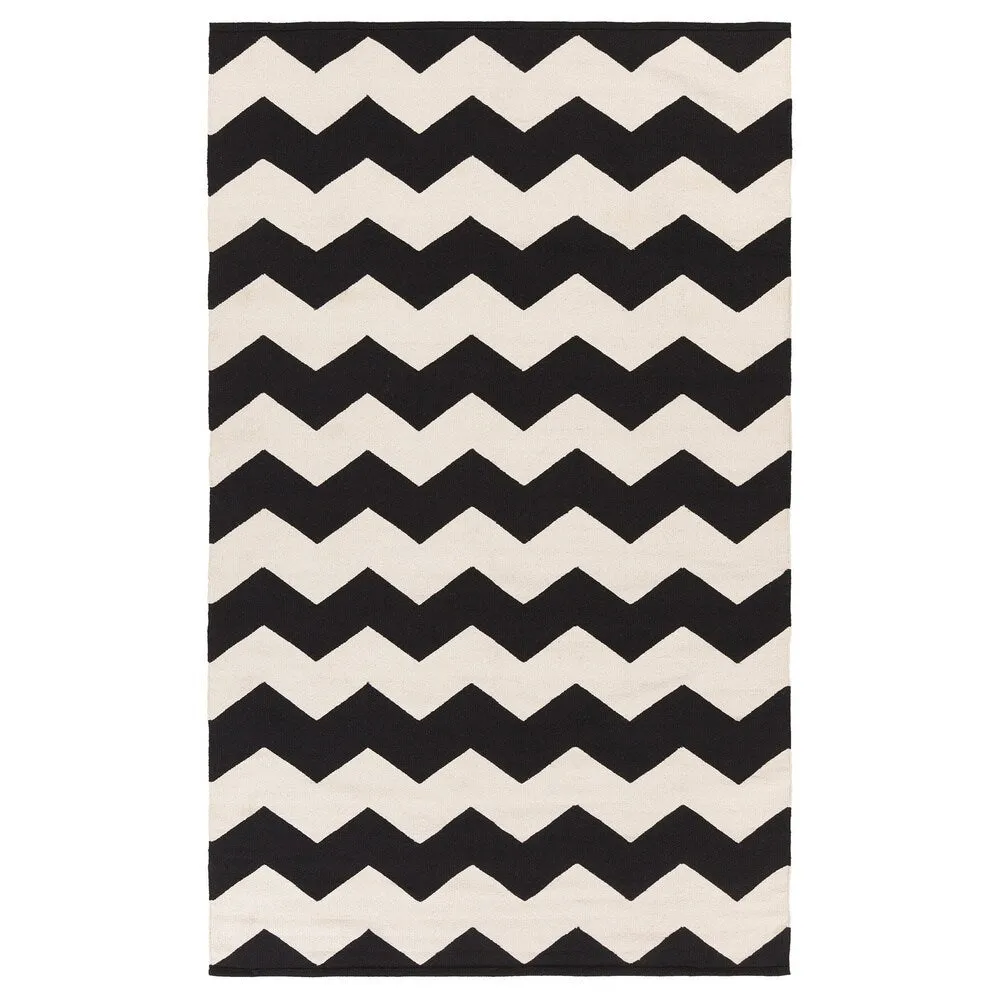 Hand-Woven Macy Chevron Cotton Rug