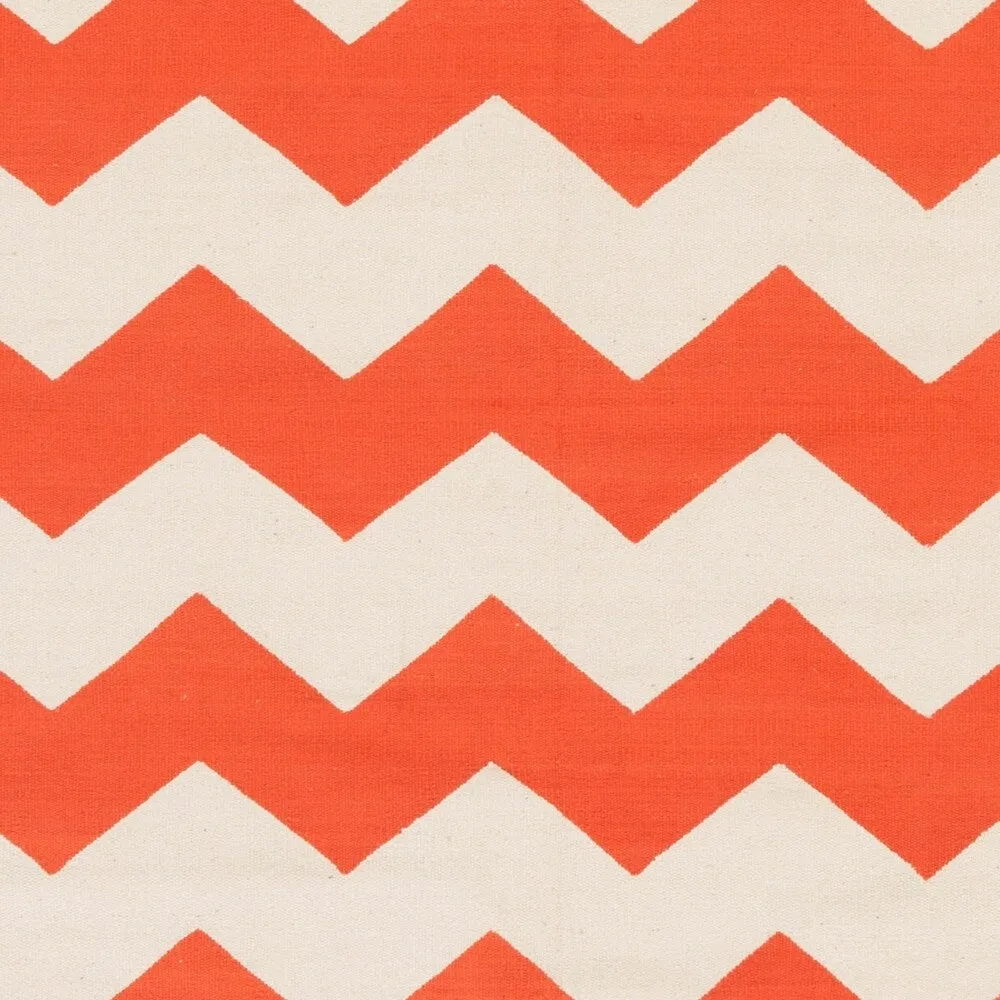 Hand-Woven Macy Chevron Cotton Rug