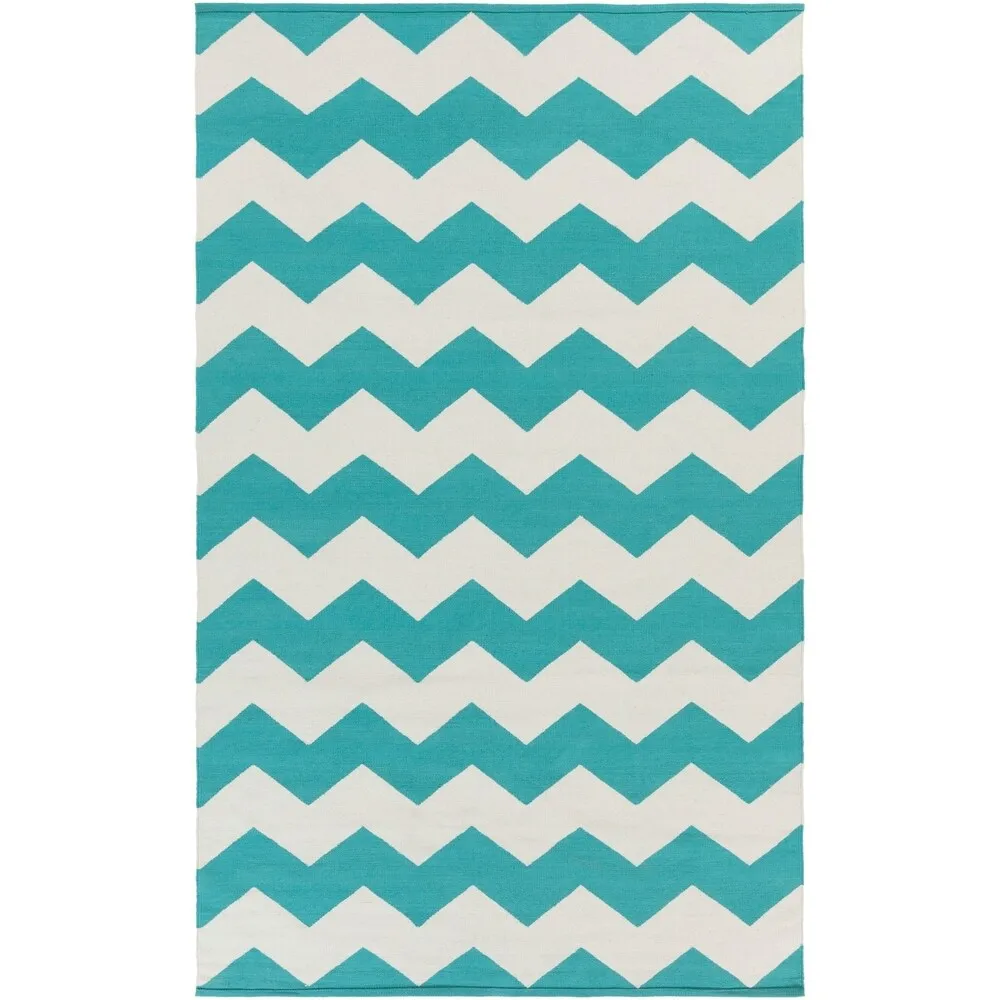 Hand-Woven Macy Chevron Cotton Rug