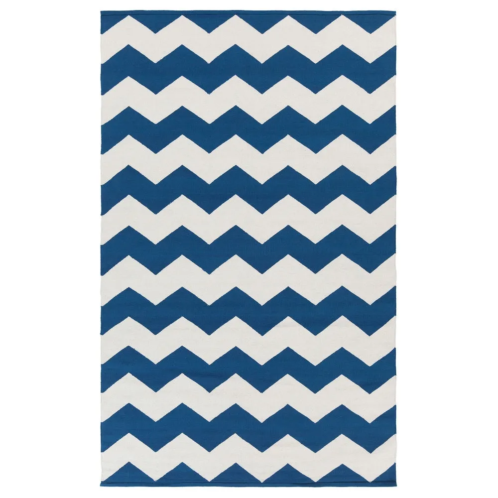 Hand-Woven Macy Chevron Cotton Rug