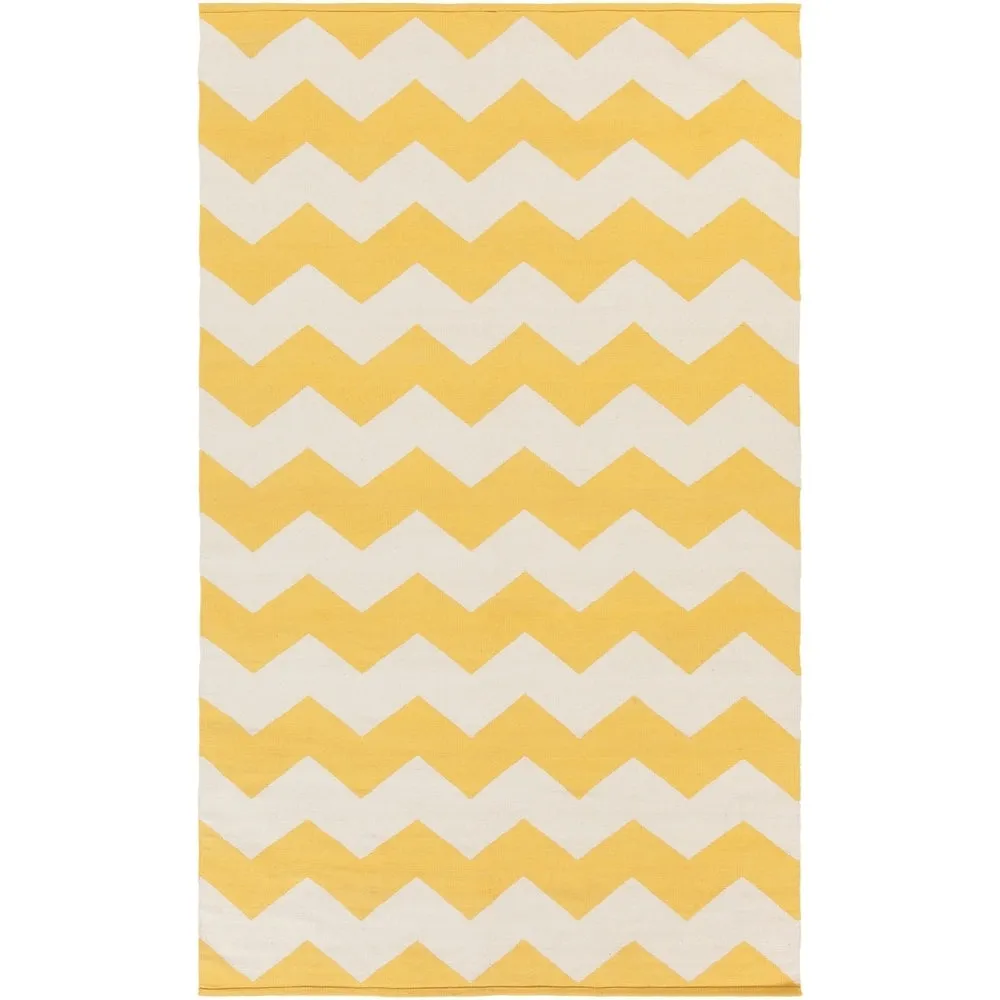 Hand-Woven Macy Chevron Cotton Rug