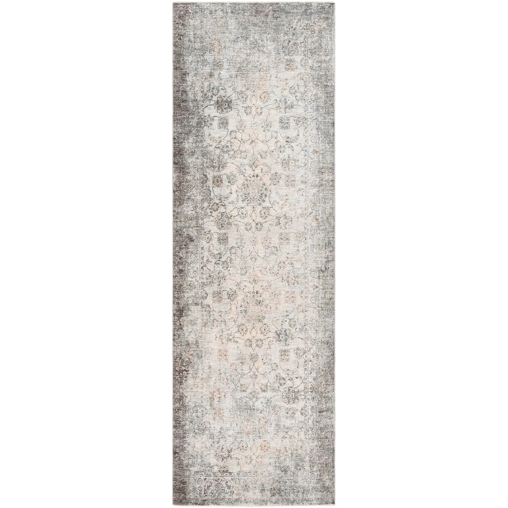 Harlan Distressed Traditional Area Rug - 3' 3 x 10'