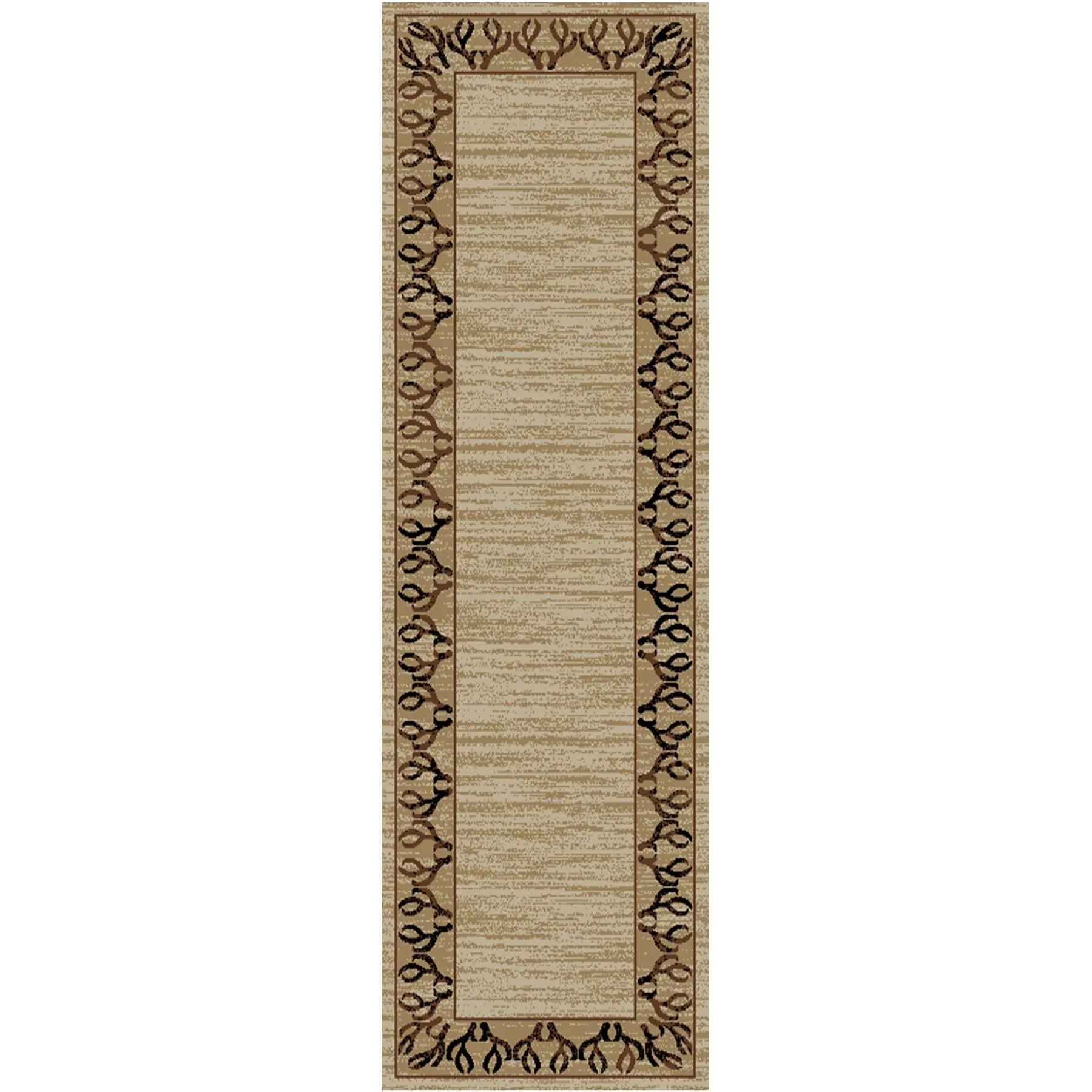Hearthside Antler Beige Lodge Area Rug