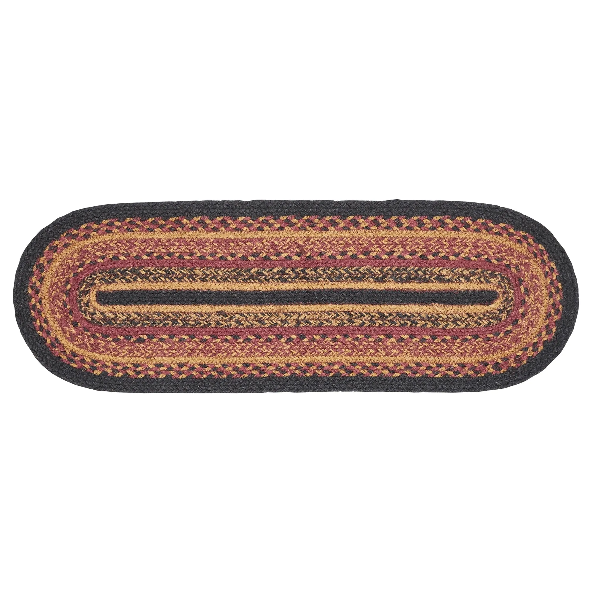 Heritage Farms Jute Stair Tread Oval Latex 8.5x27