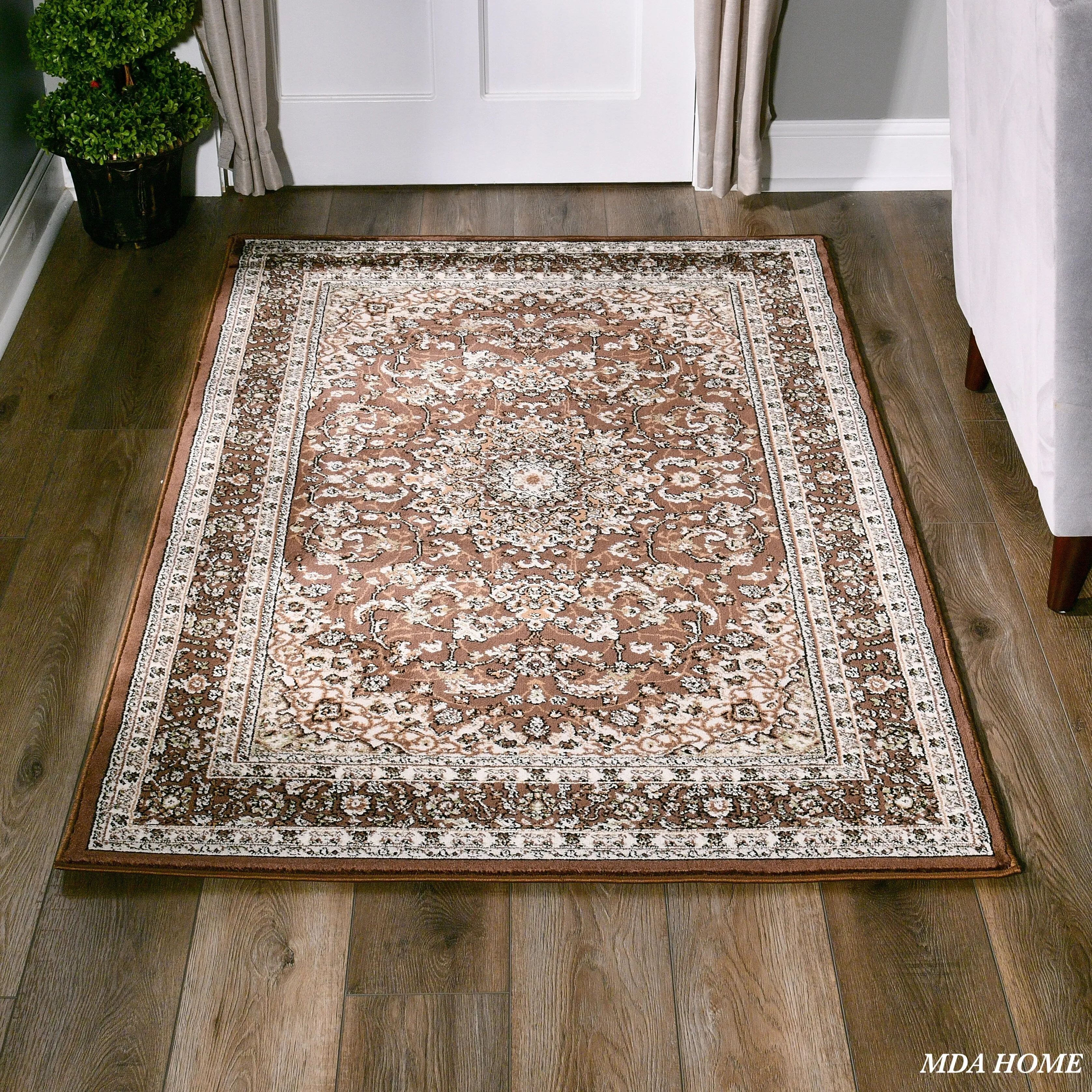 Hollywood Collection Floral Area Rug