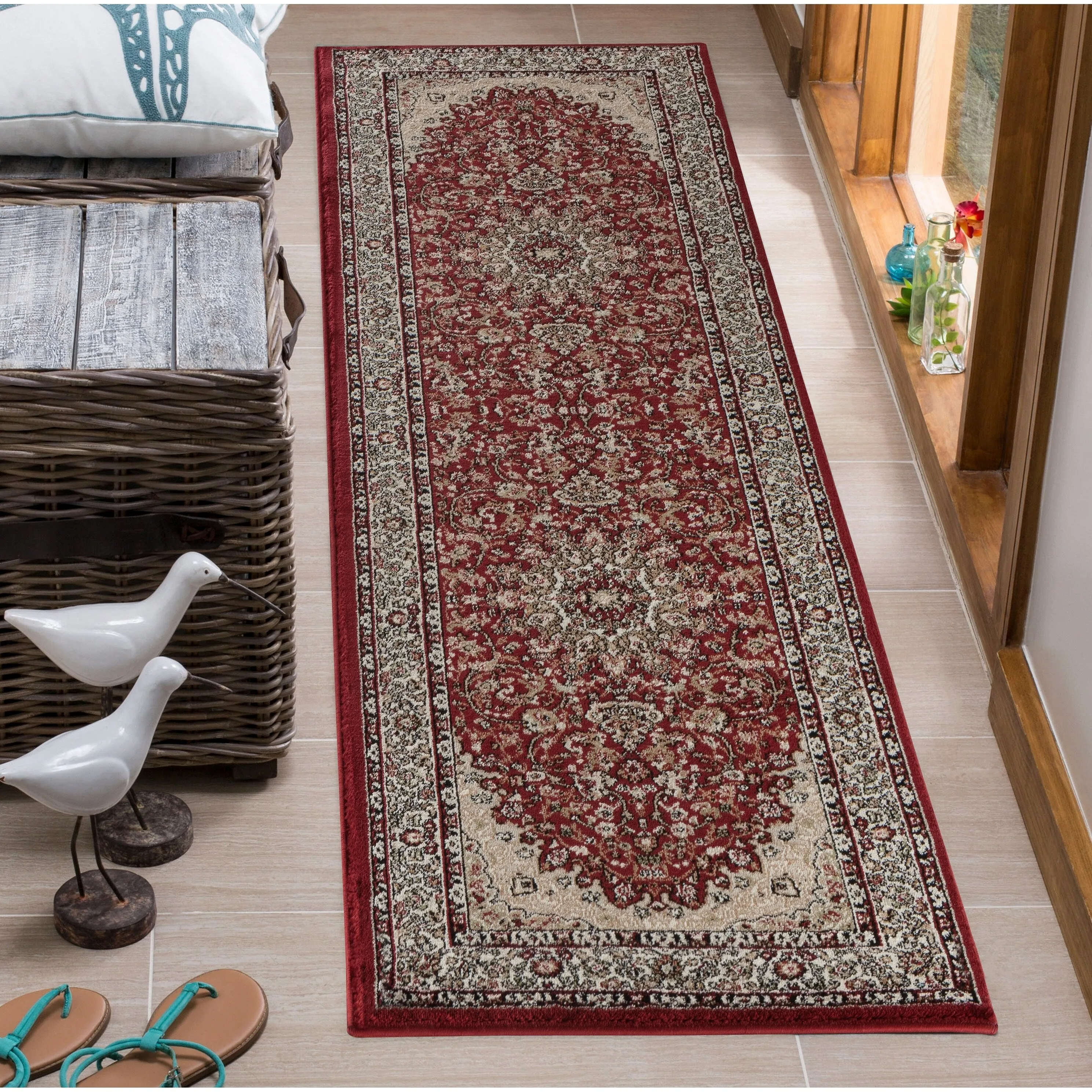 Hollywood Collection Floral Area Rug