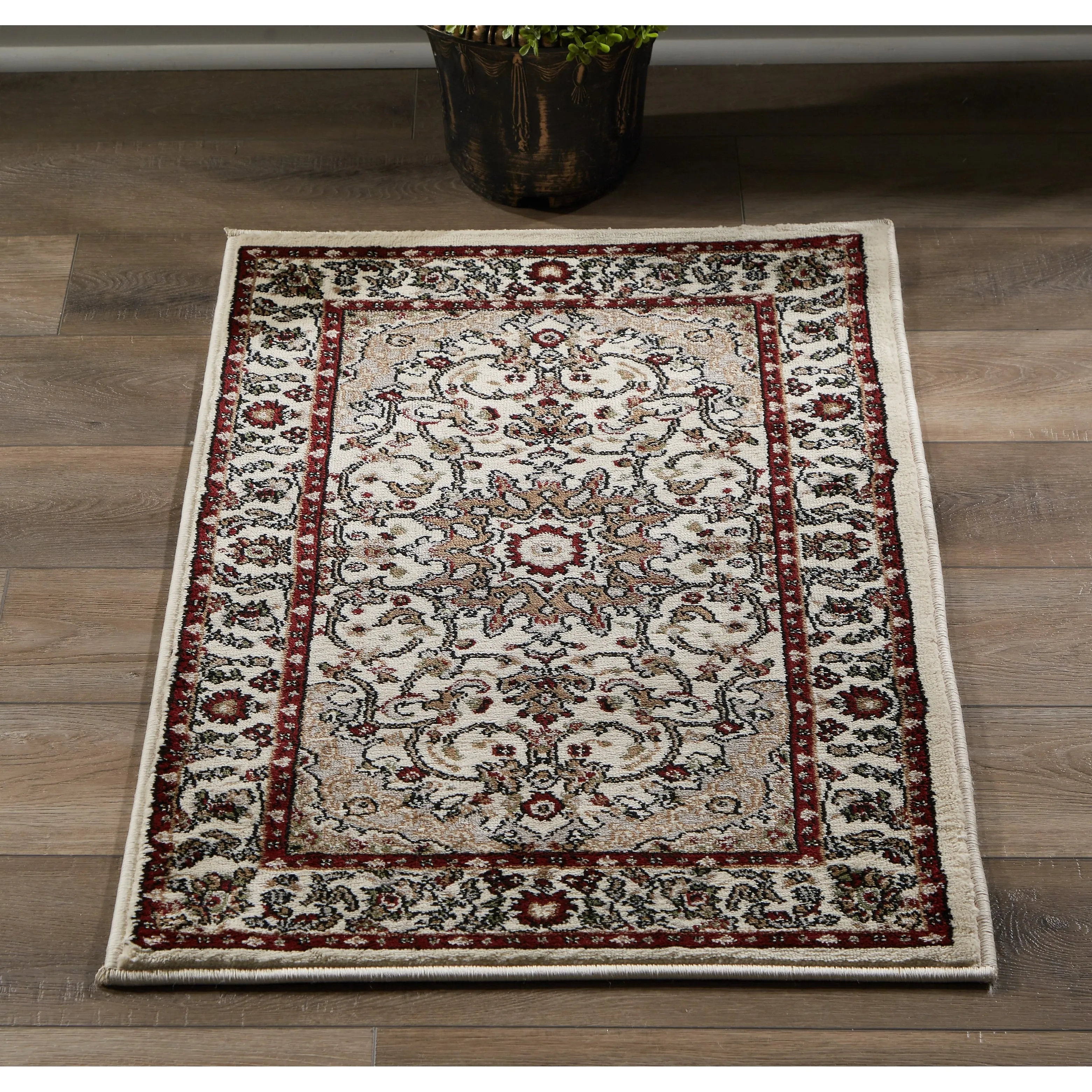 Hollywood Collection Floral Area Rug