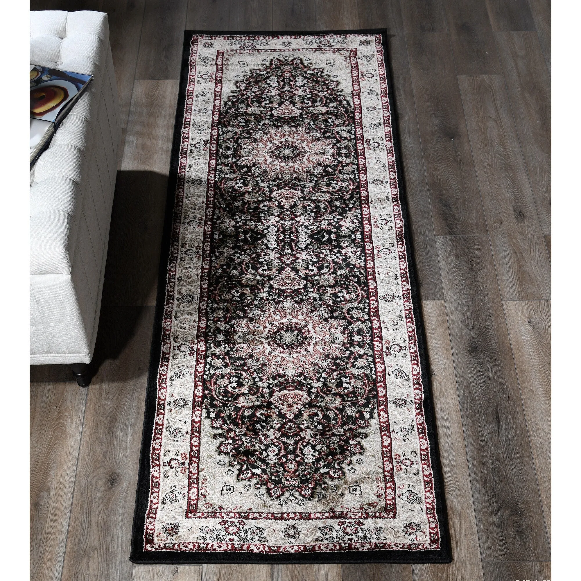 Hollywood Collection Floral Area Rug