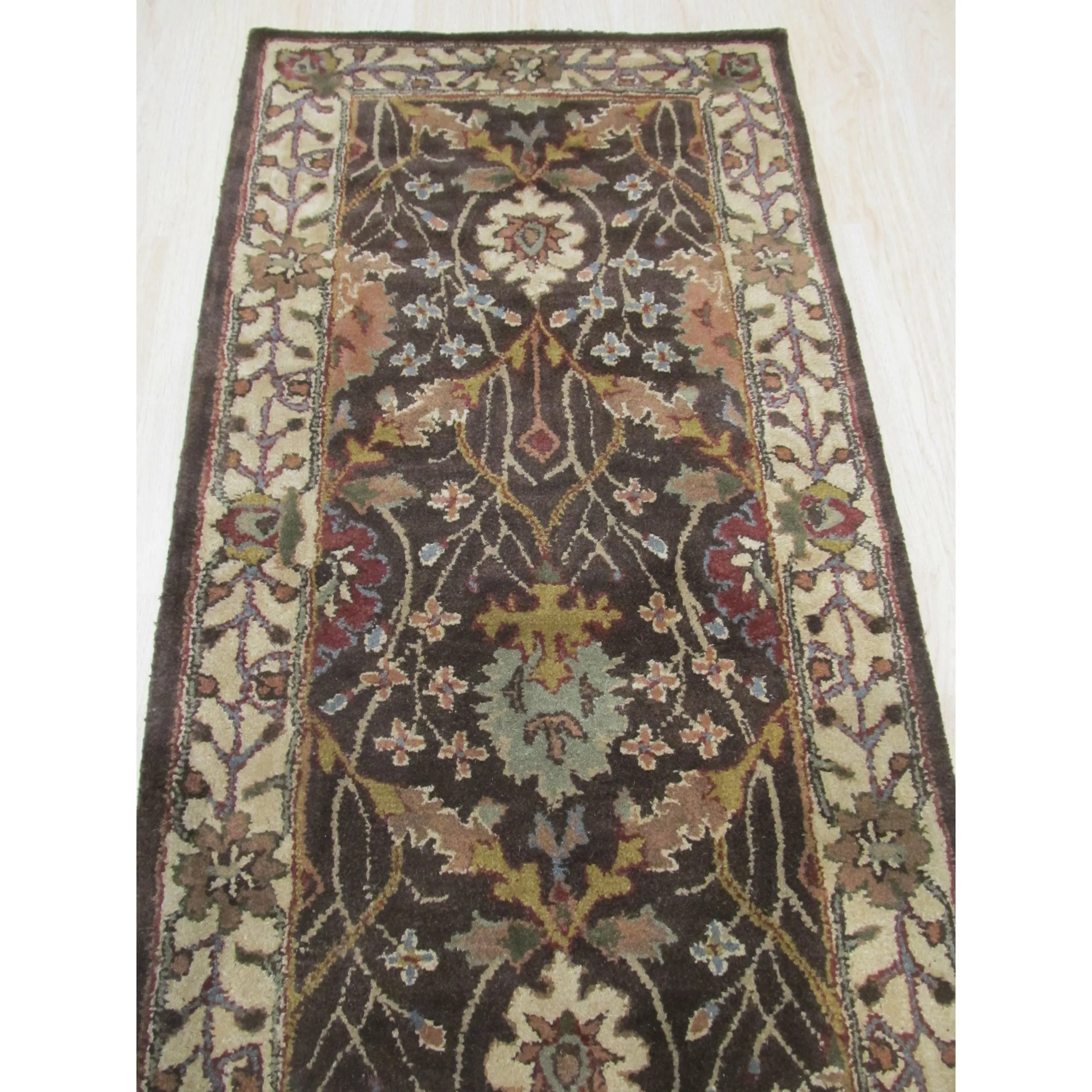 Home Decor Brown Hand-Tufted Wool Morris Rug by EORC Luxurious and Stylish Area Rug for Adding Warmth and Timeless Elegance
