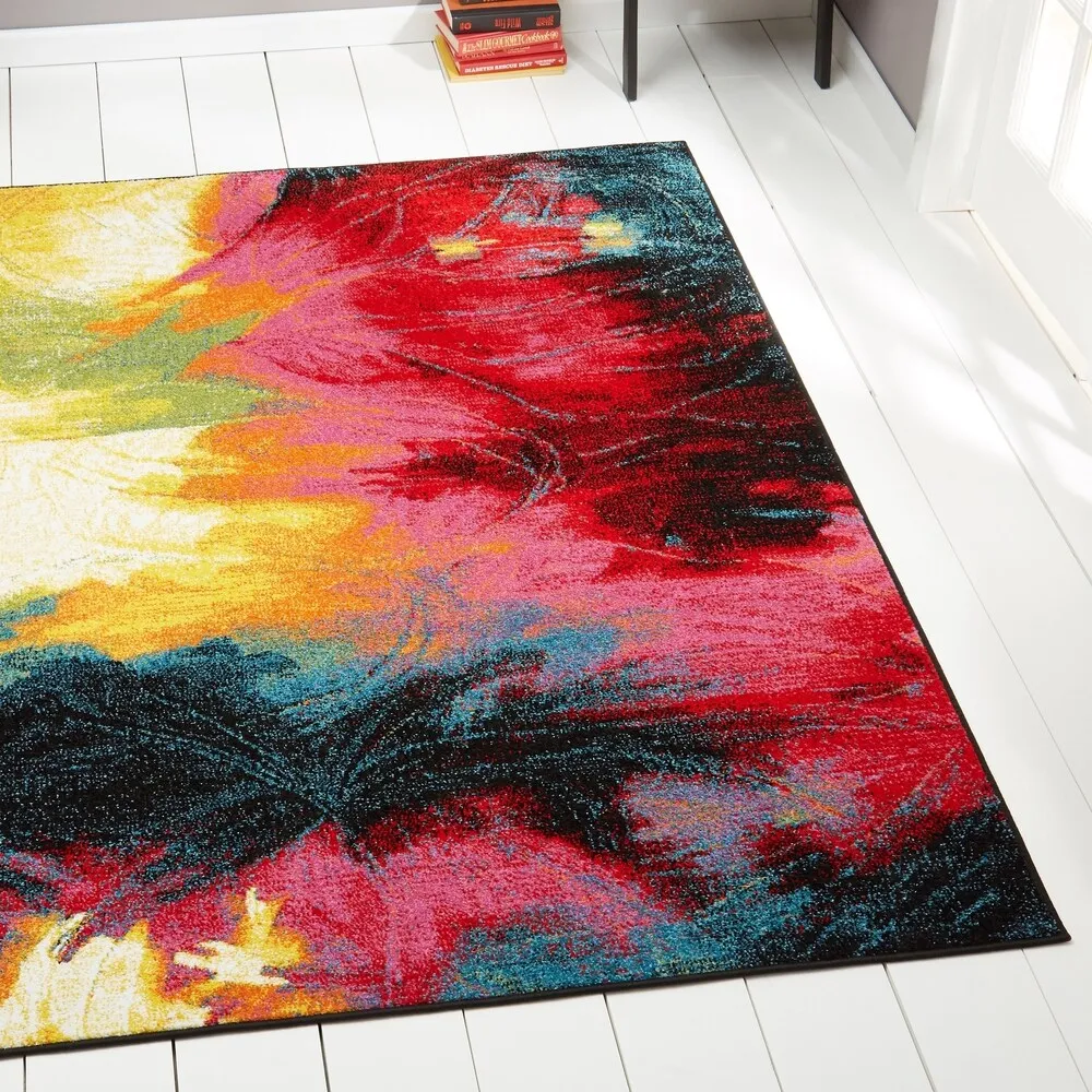 Home Dynamix Splash Mondrian Contemporary Abstract Area Rug