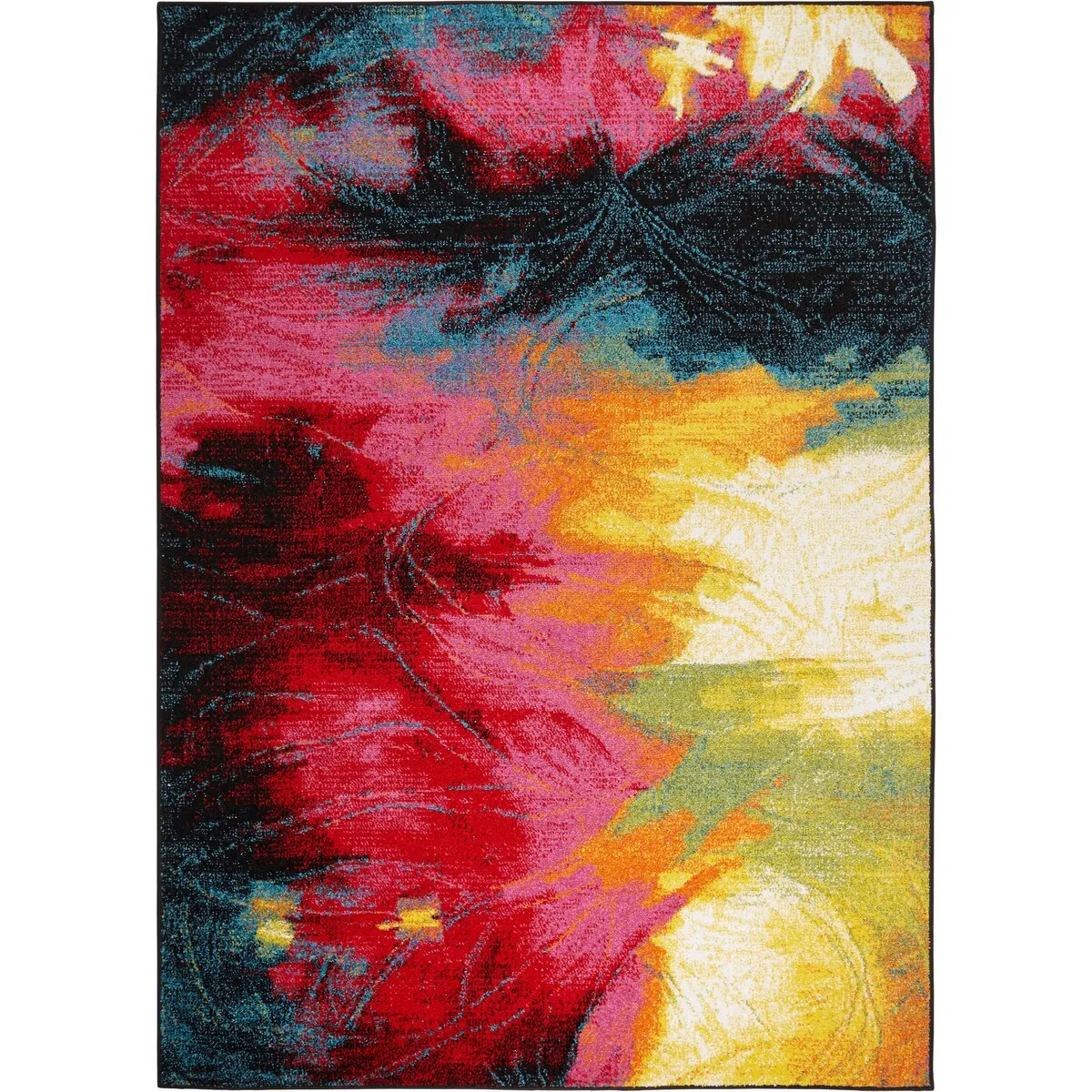 Home Dynamix Splash Mondrian Contemporary Abstract Area Rug