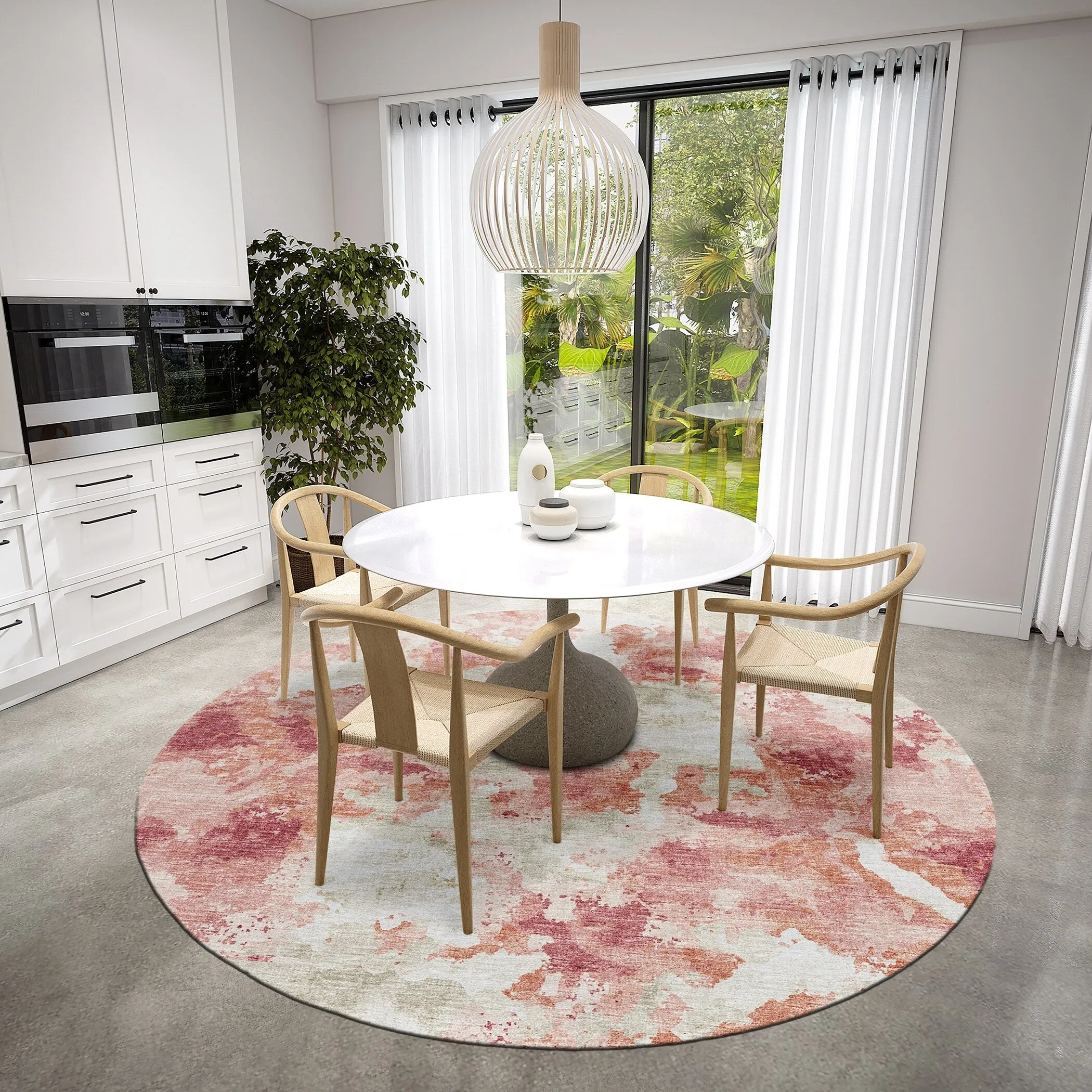 Indoor/ Outdoor Accord Modern Polyester Washable Rug New