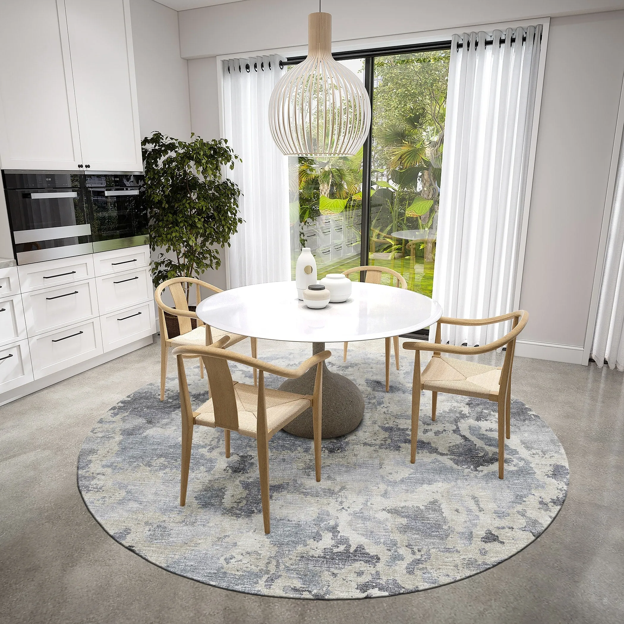Indoor/ Outdoor Accord Modern Polyester Washable Rug New