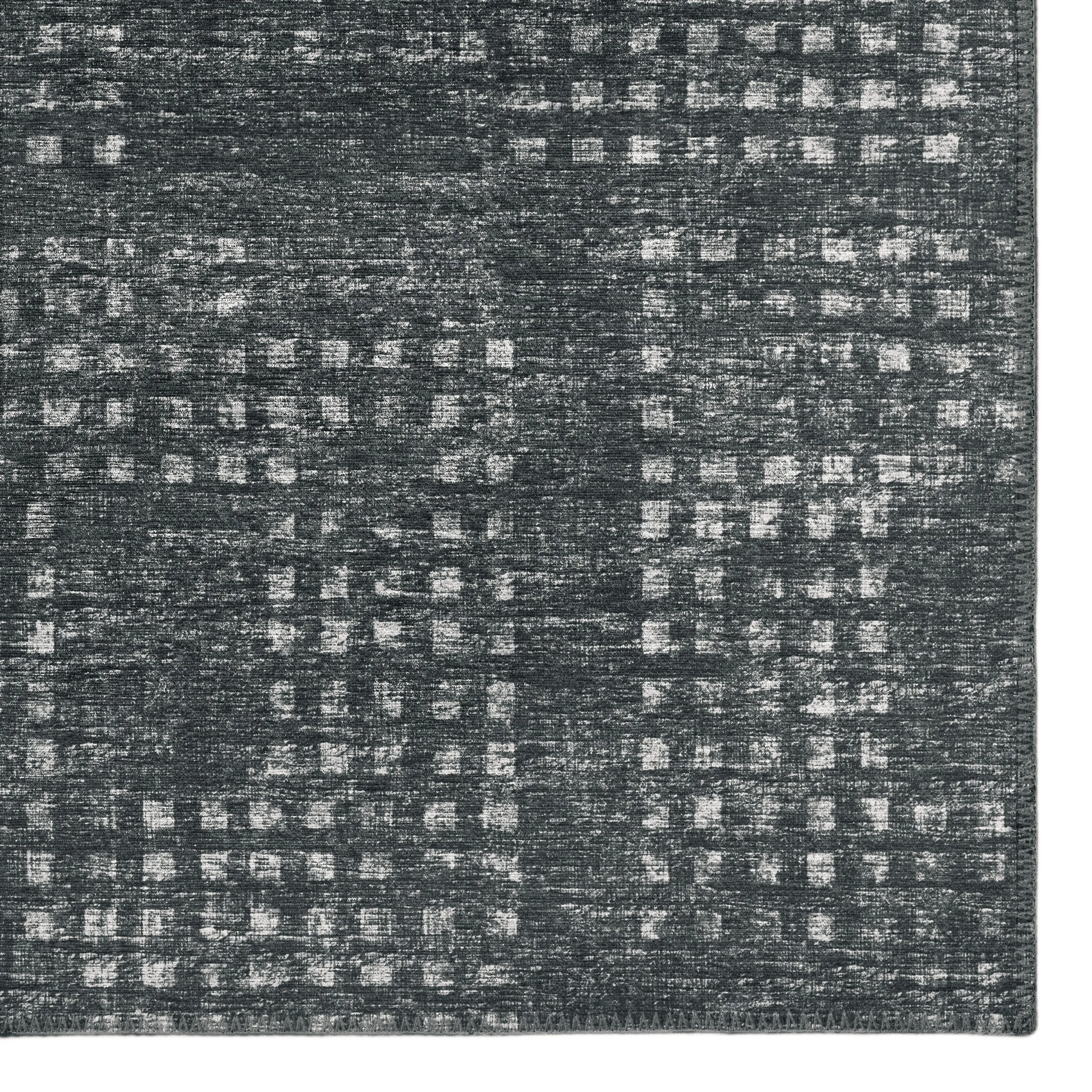 Indoor/ Outdoor Eleanor Modern Houndstooth Washable Rug