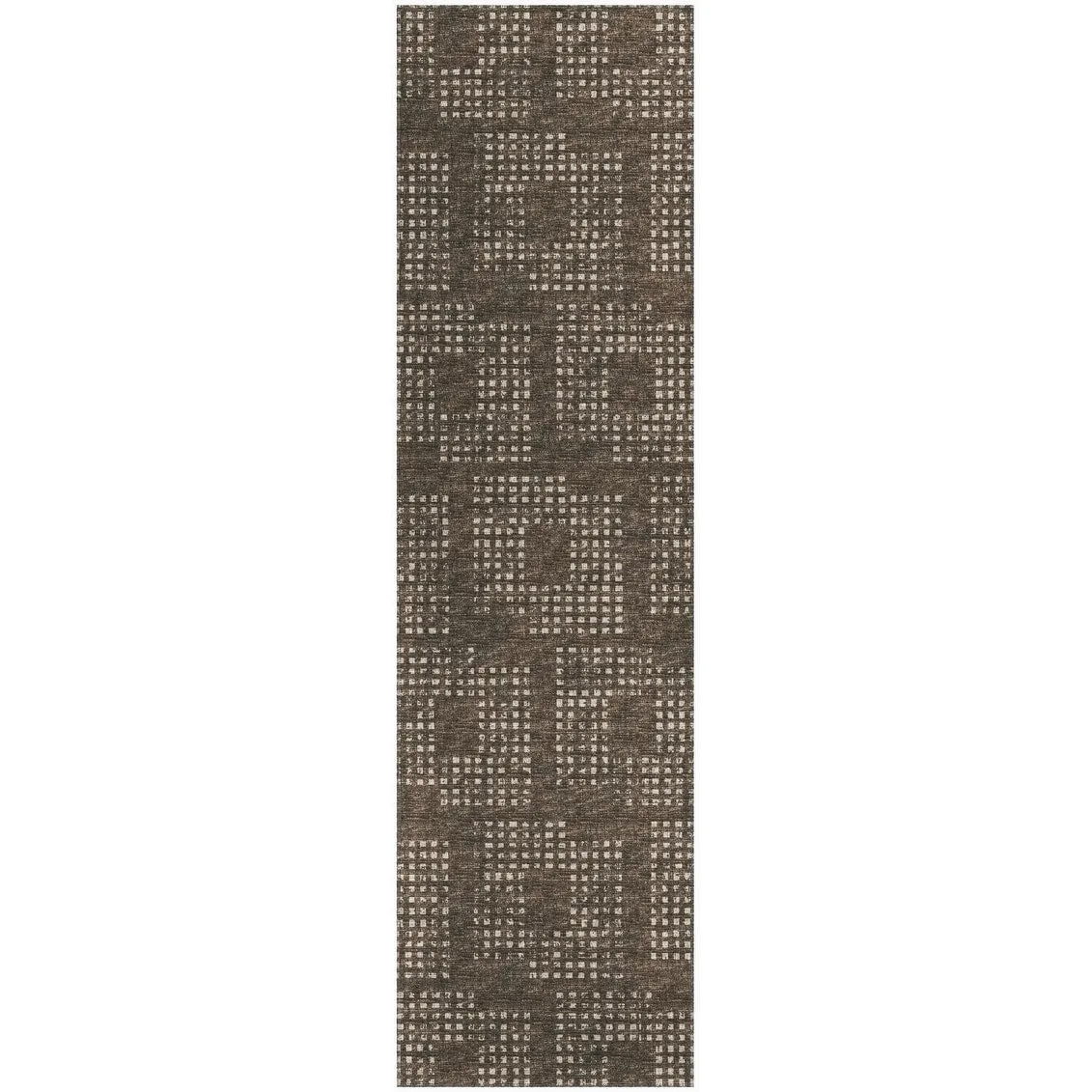 Indoor/ Outdoor Eleanor Modern Houndstooth Washable Rug