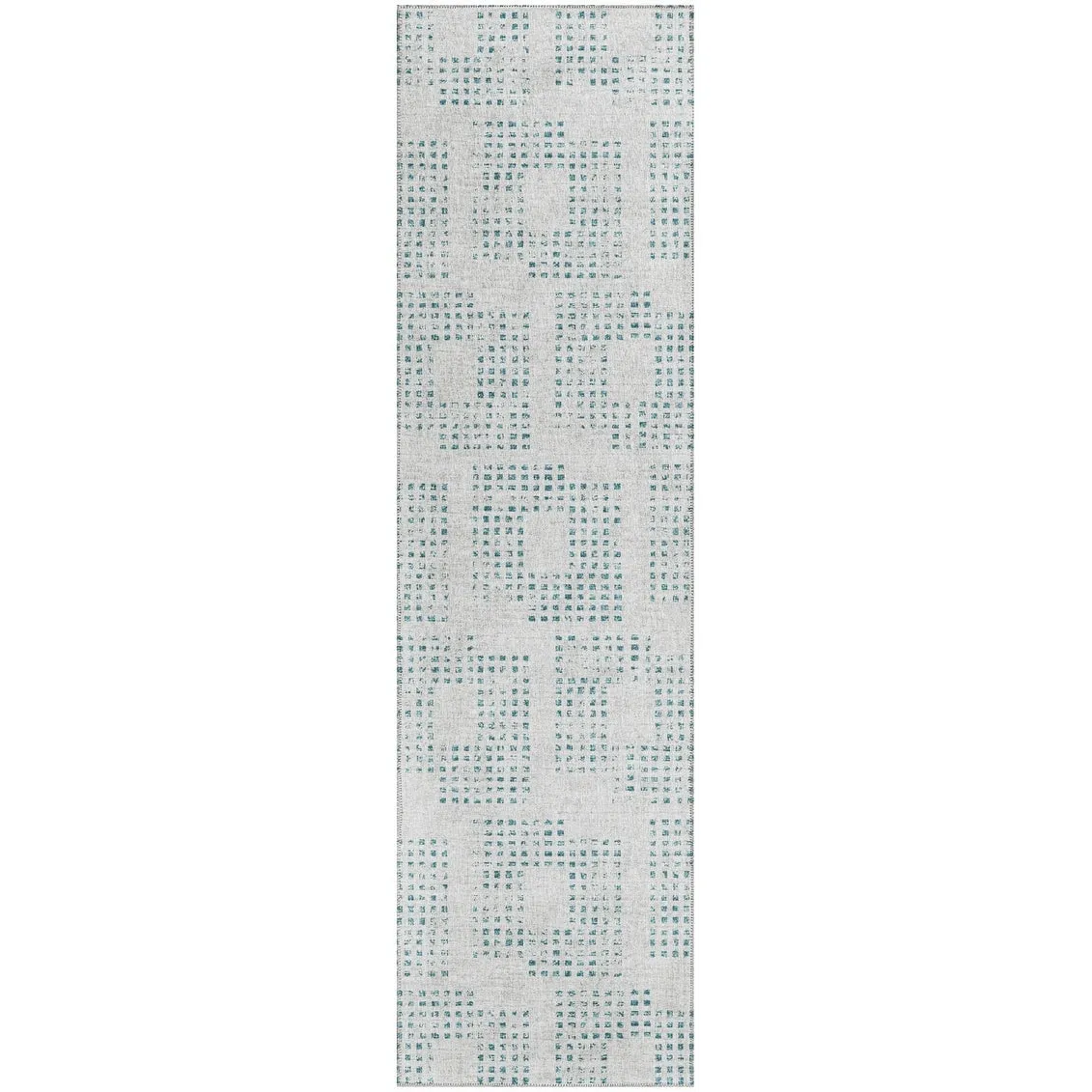 Indoor/ Outdoor Eleanor Modern Houndstooth Washable Rug