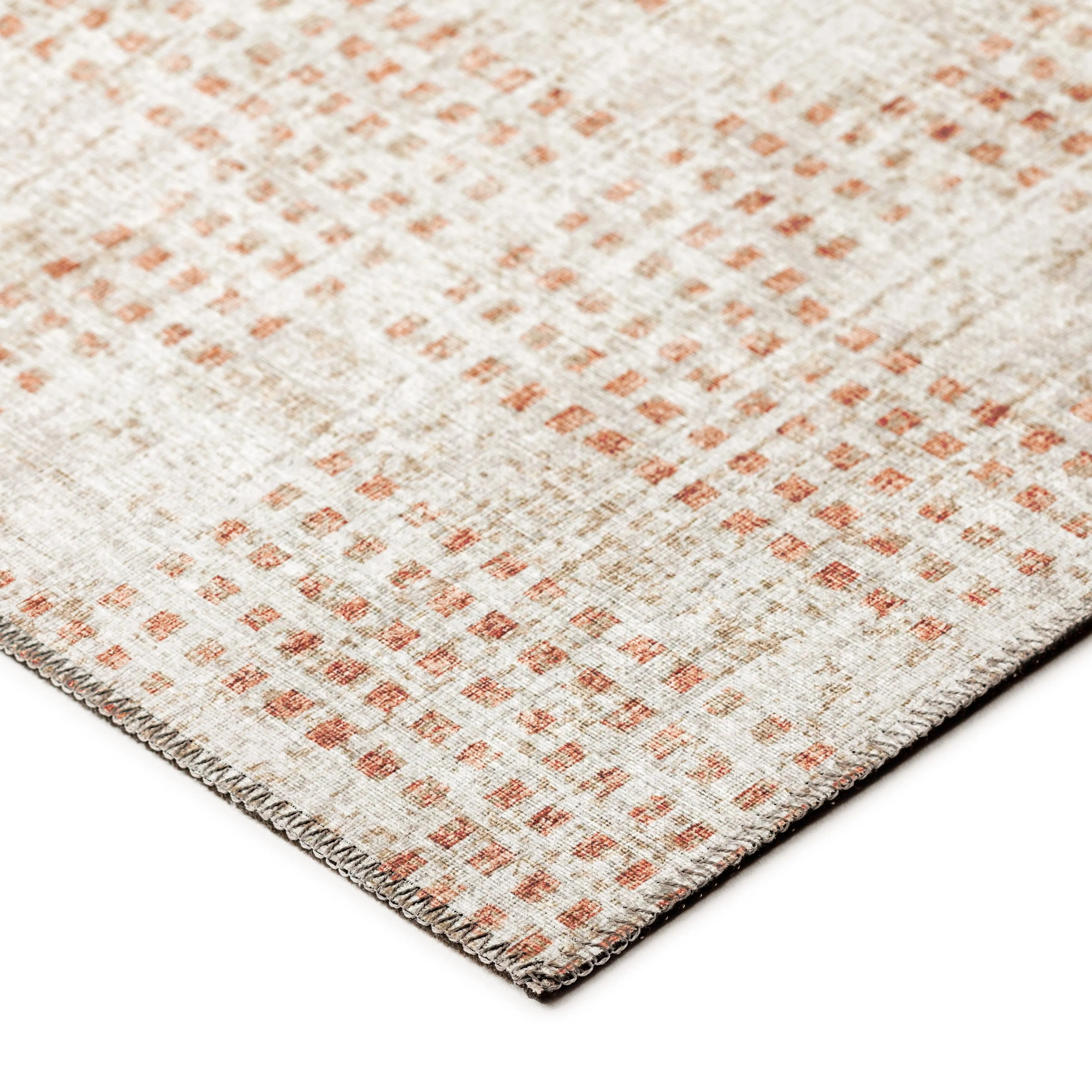 Indoor/ Outdoor Eleanor Modern Houndstooth Washable Rug