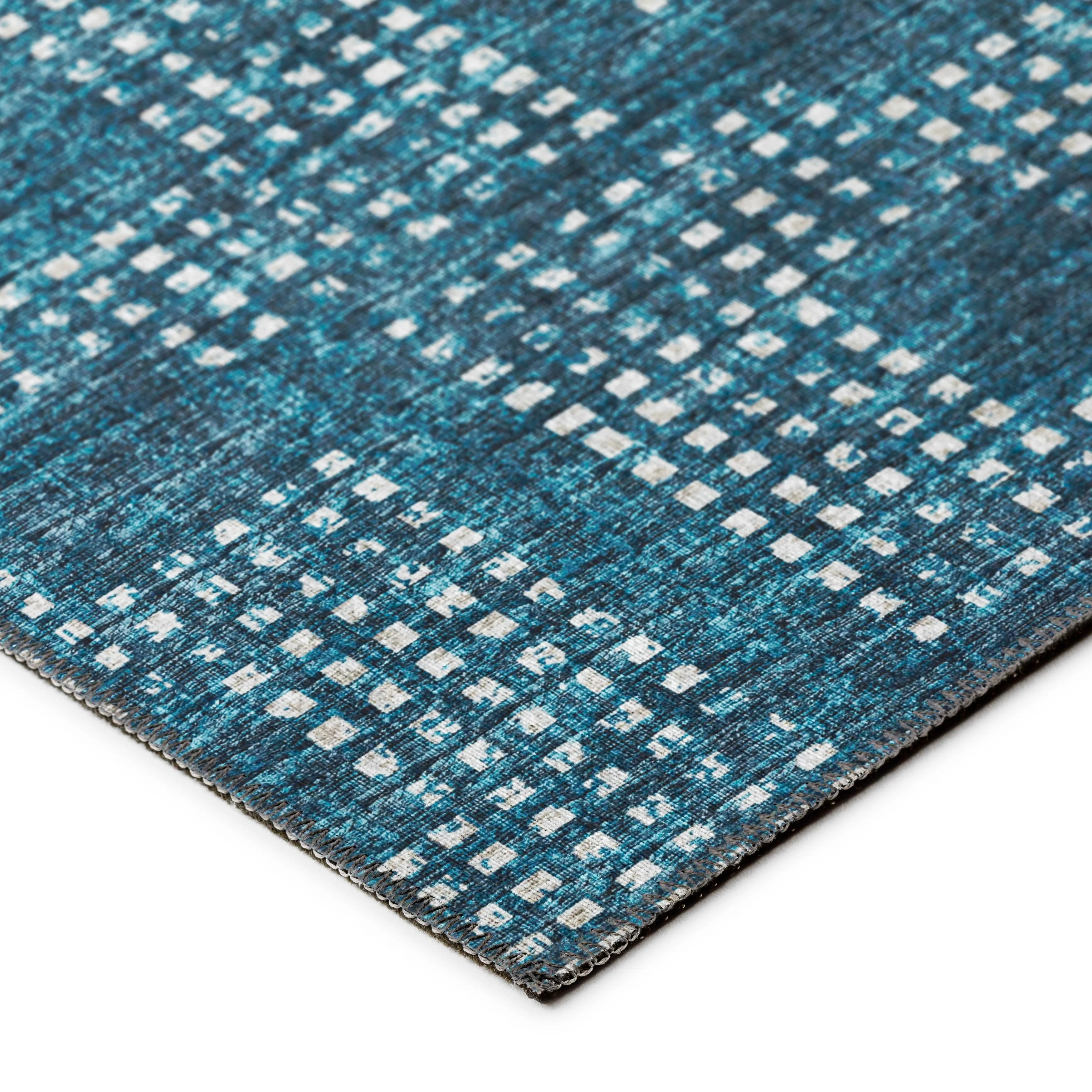 Indoor/ Outdoor Eleanor Modern Houndstooth Washable Rug