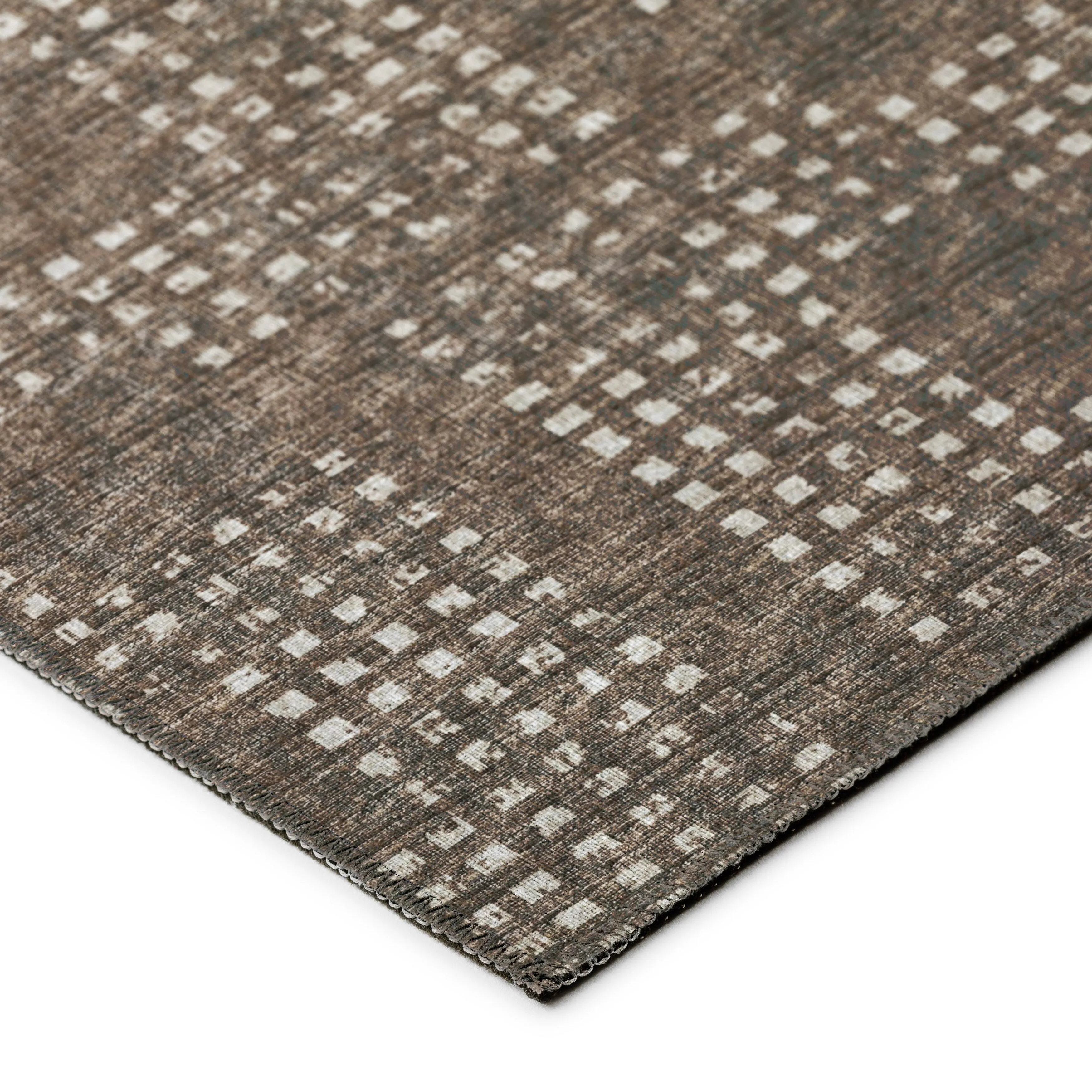 Indoor/ Outdoor Eleanor Modern Houndstooth Washable Rug