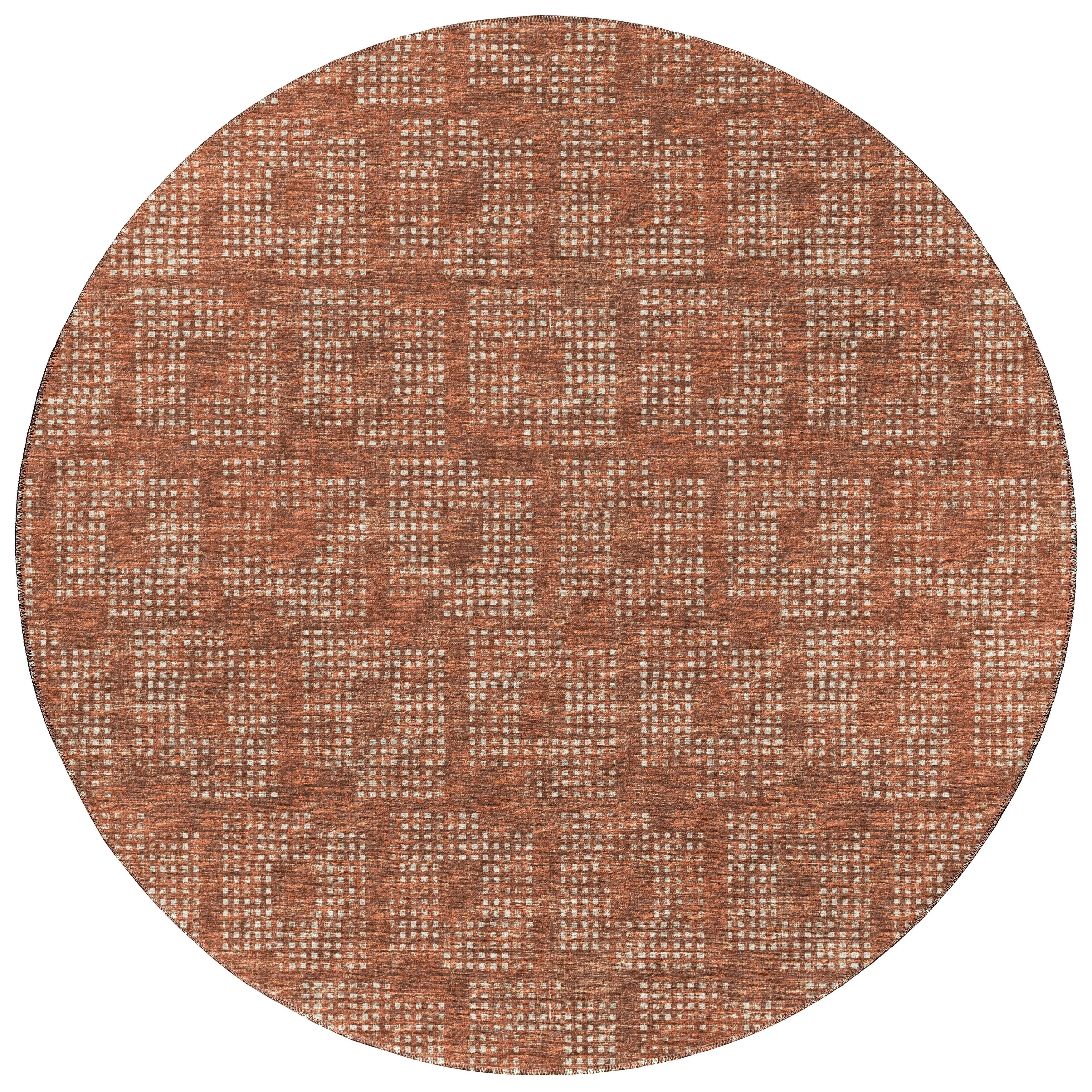 Indoor/ Outdoor Eleanor Modern Houndstooth Washable Rug