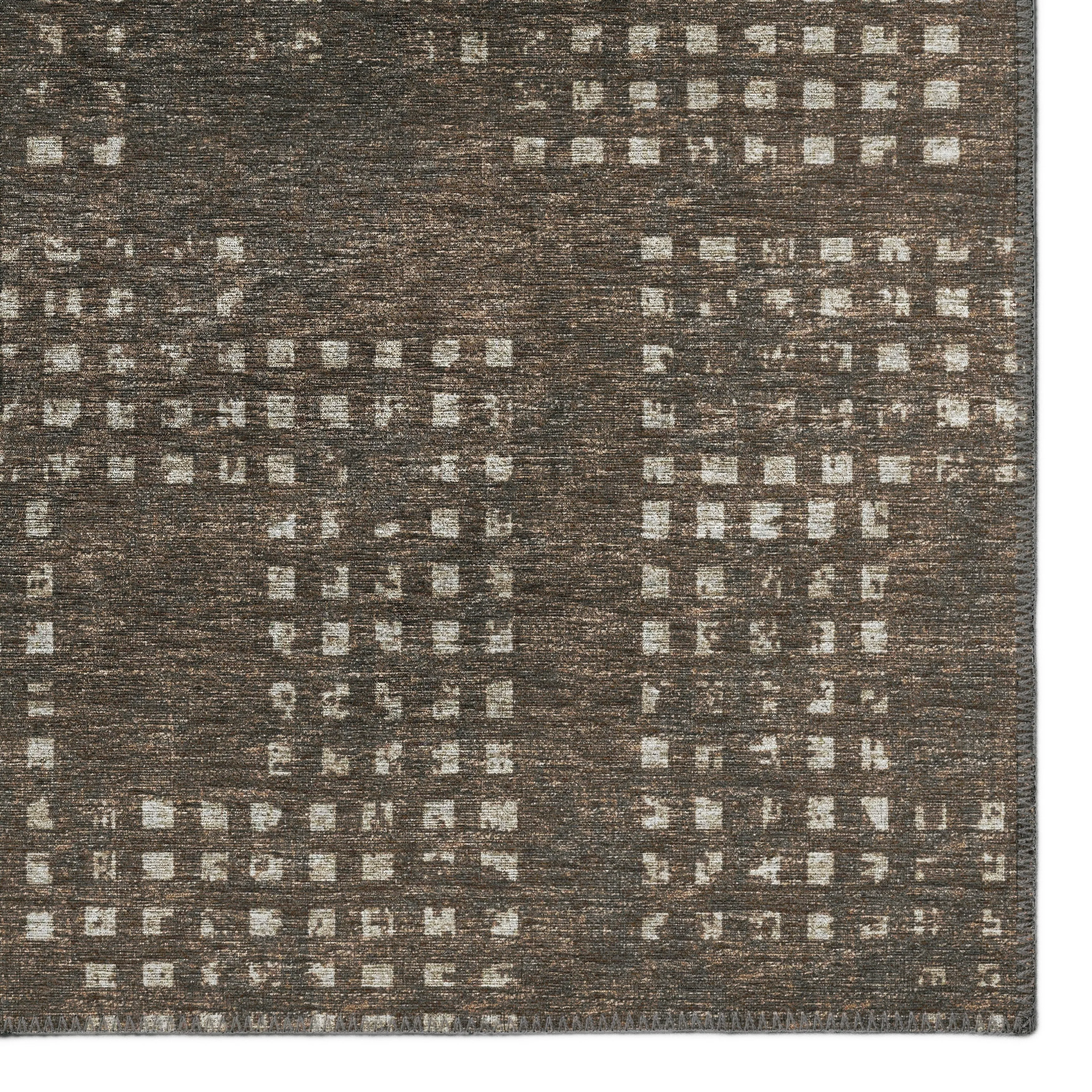 Indoor/ Outdoor Eleanor Modern Houndstooth Washable Rug