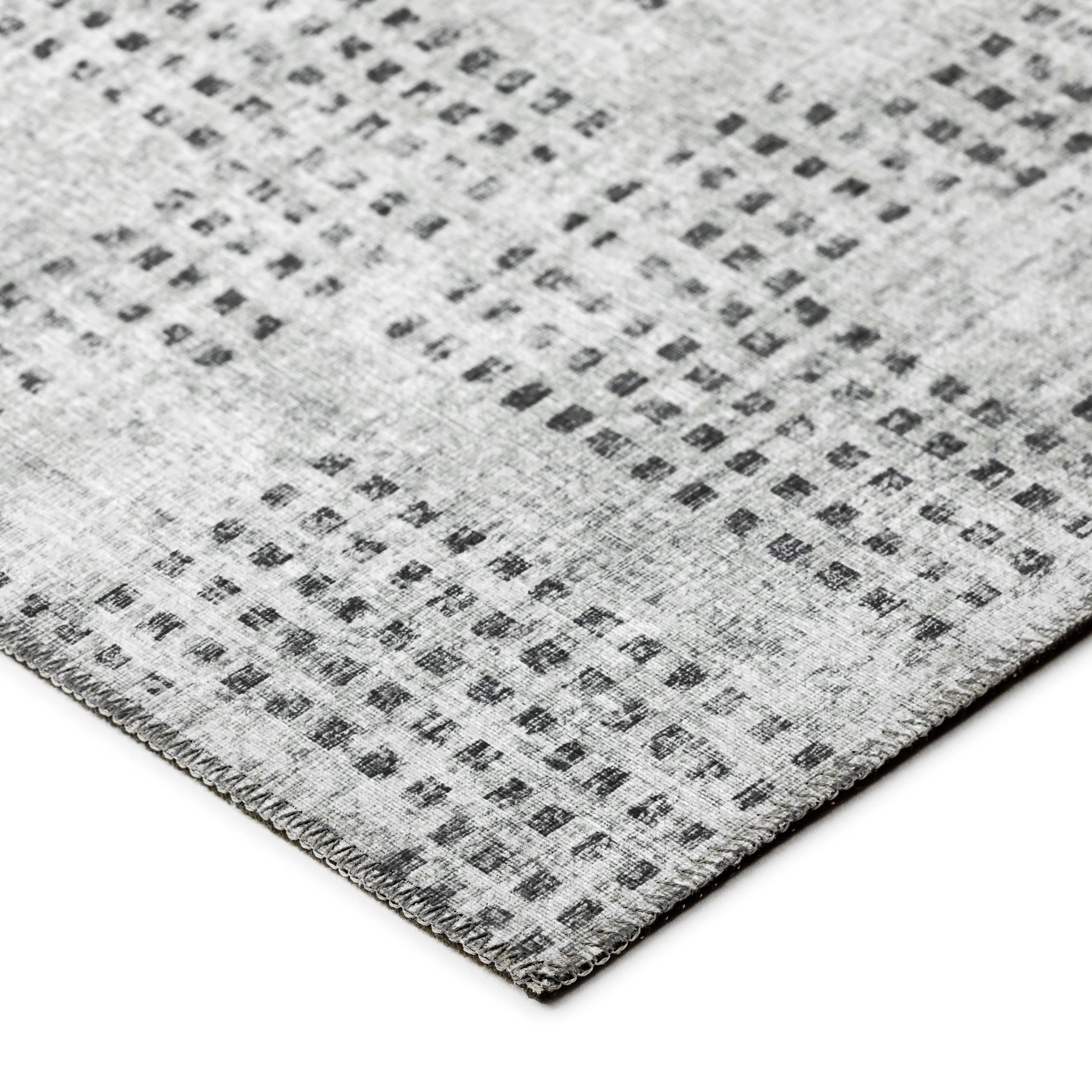 Indoor/ Outdoor Eleanor Modern Houndstooth Washable Rug
