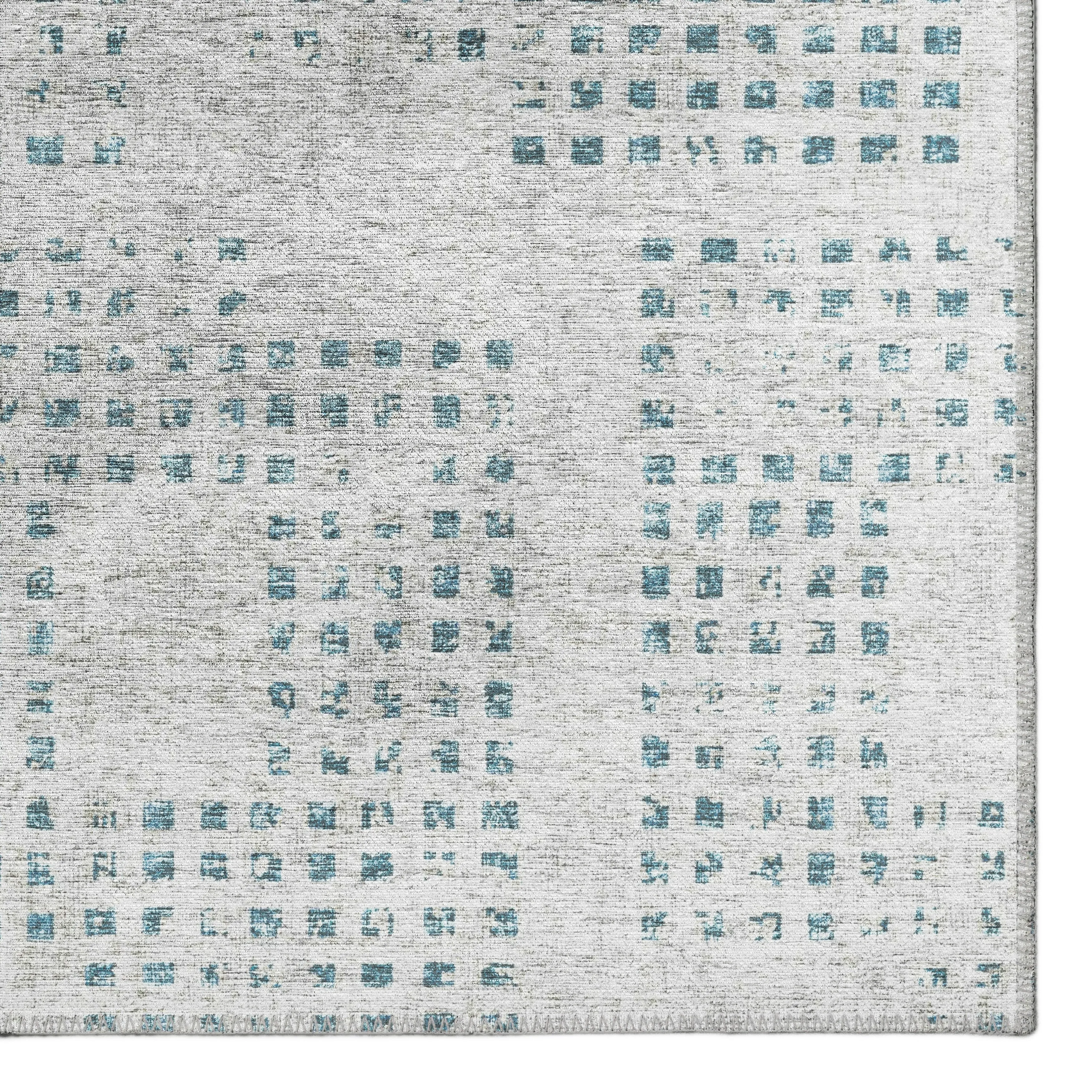 Indoor/ Outdoor Eleanor Modern Houndstooth Washable Rug