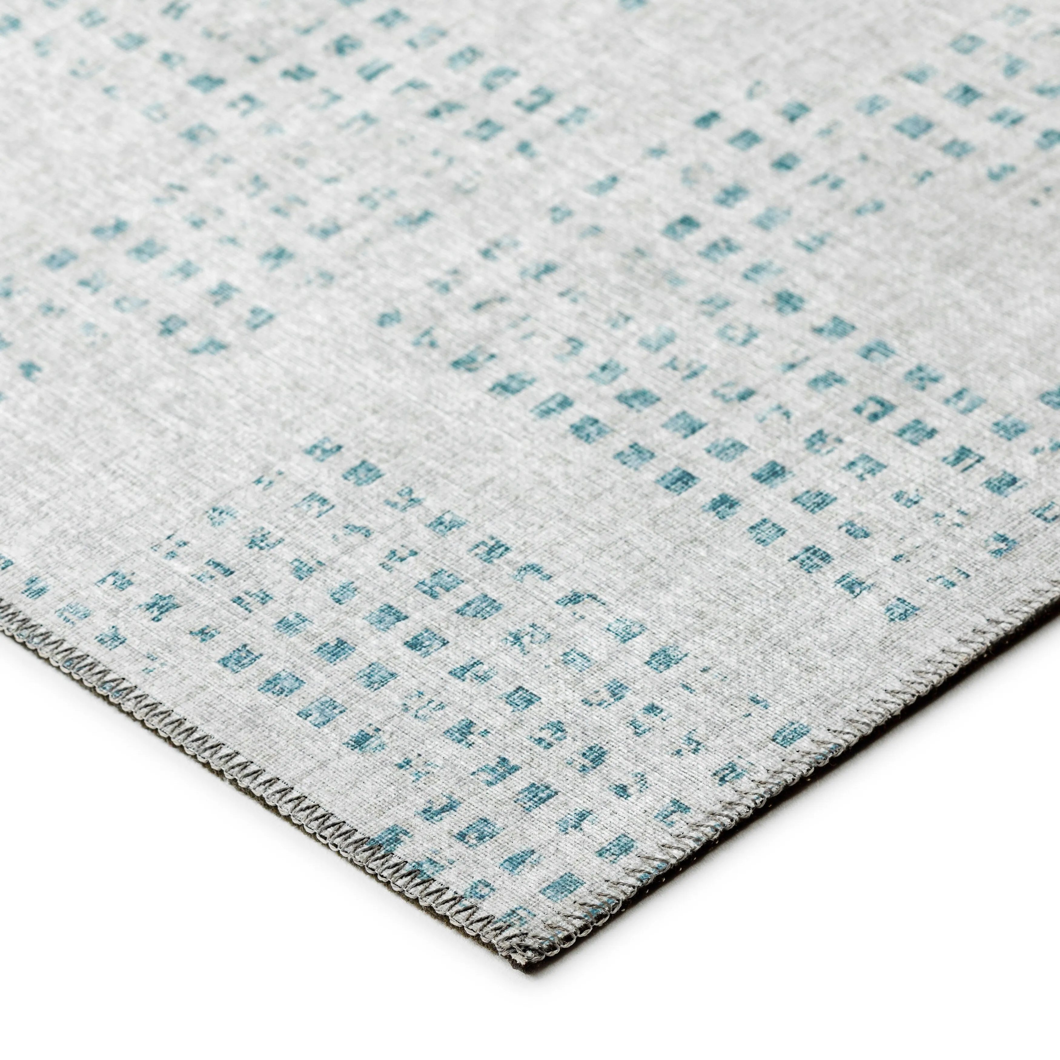 Indoor/ Outdoor Eleanor Modern Houndstooth Washable Rug