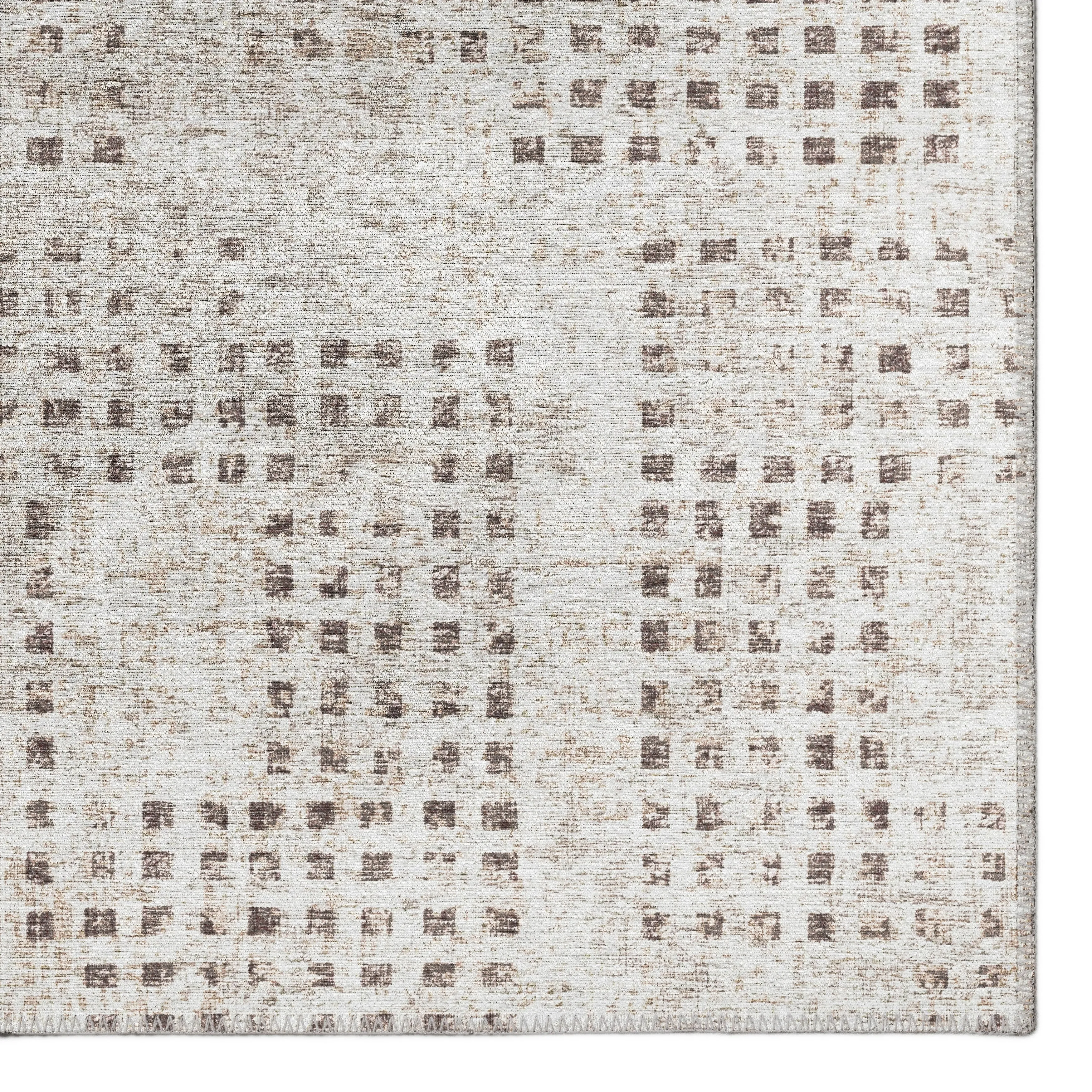 Indoor/ Outdoor Eleanor Modern Houndstooth Washable Rug