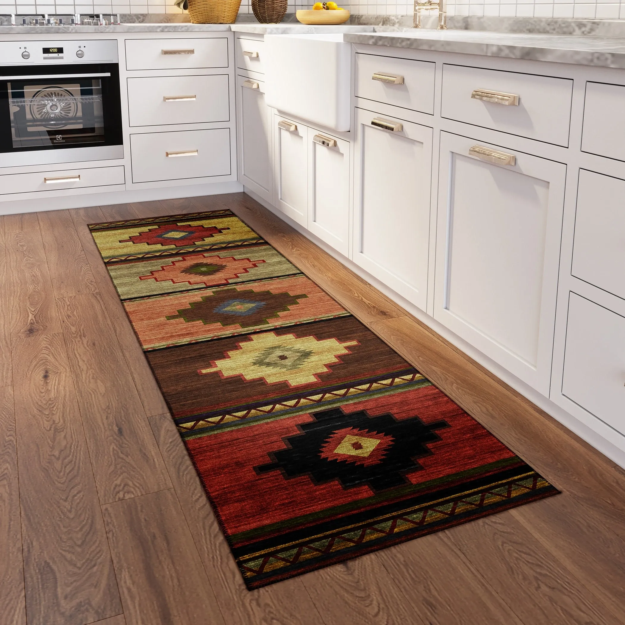 Indoor/ Outdoor Sonora Boho Medallions Washable Rug