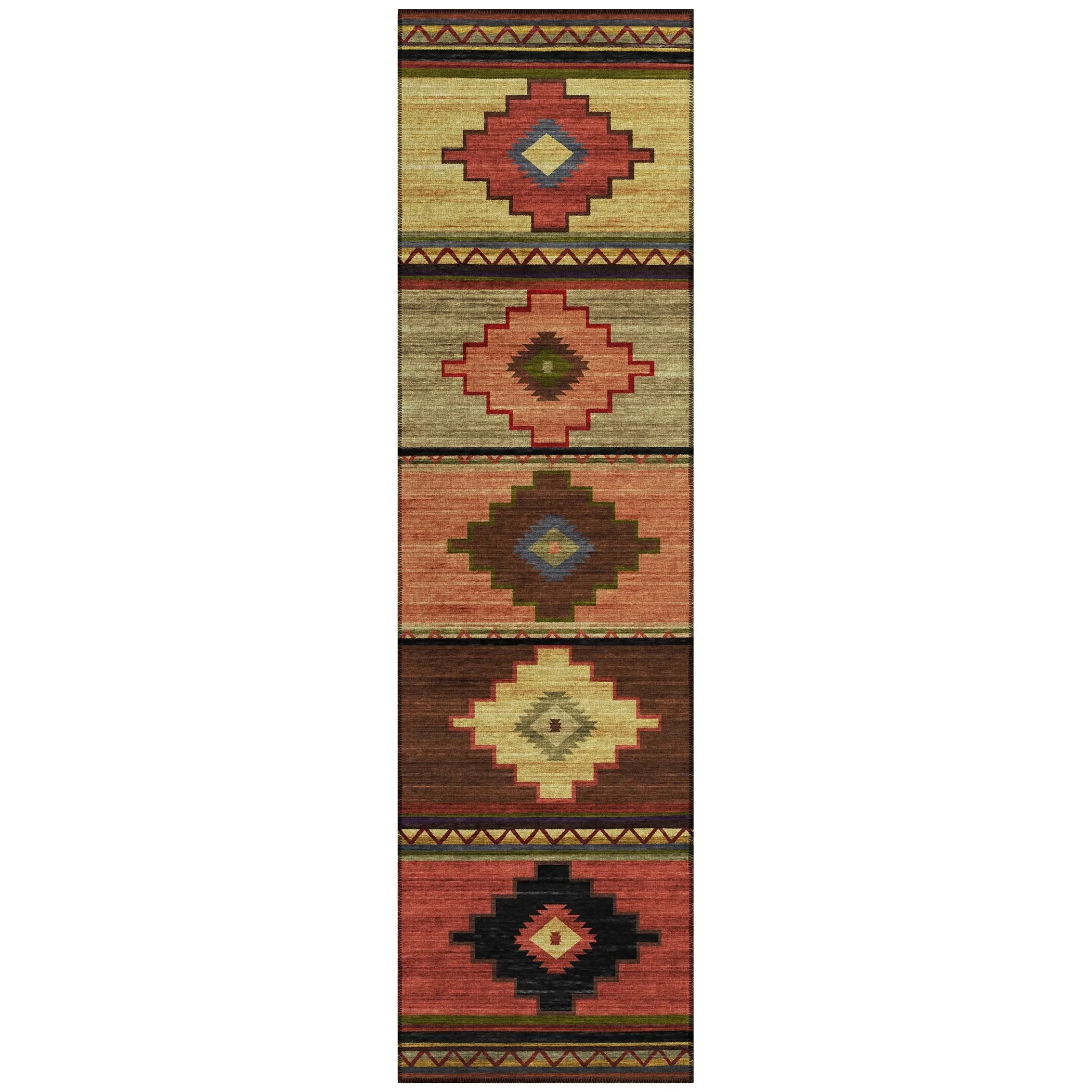 Indoor/ Outdoor Sonora Boho Medallions Washable Rug