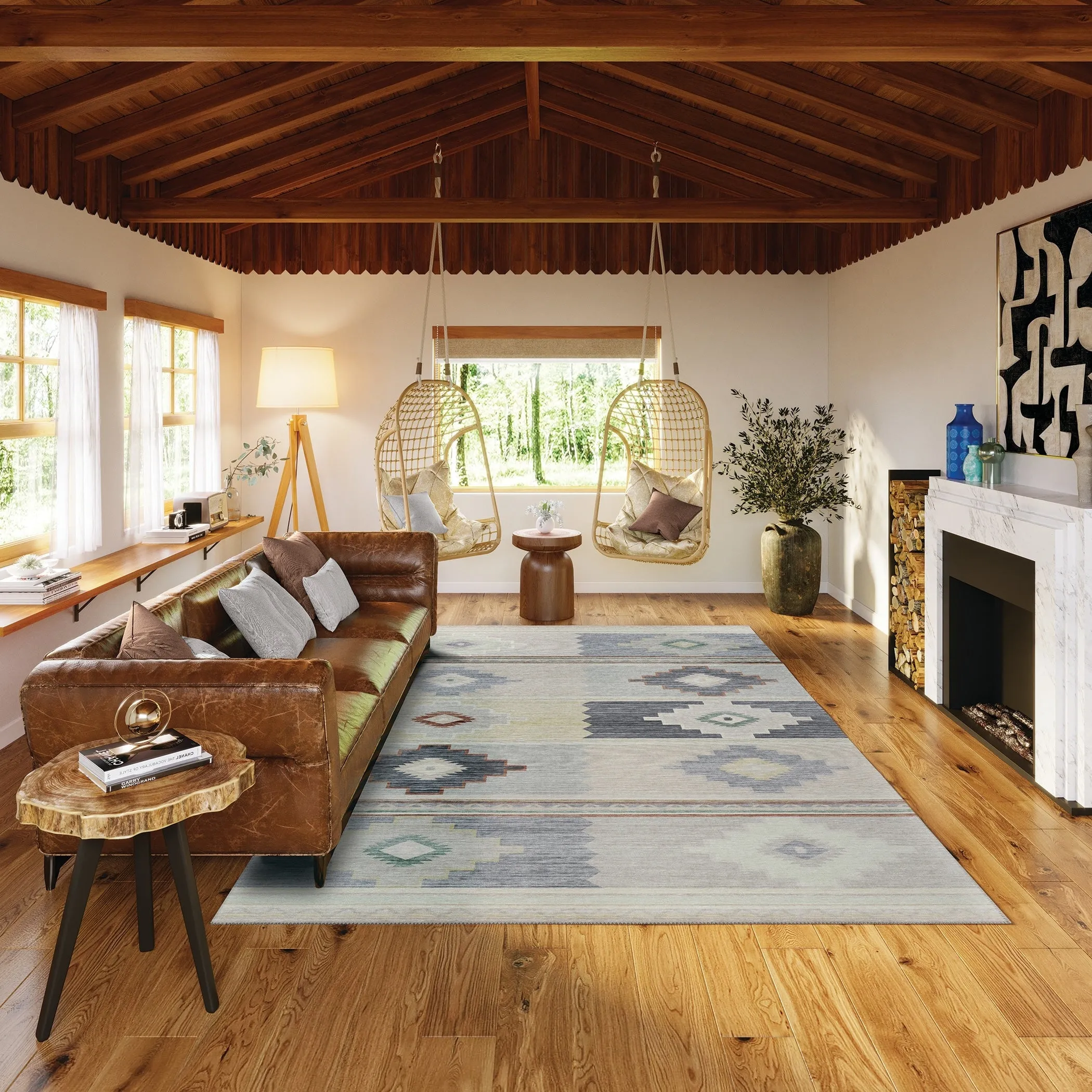 Indoor/ Outdoor Sonora Boho Medallions Washable Rug