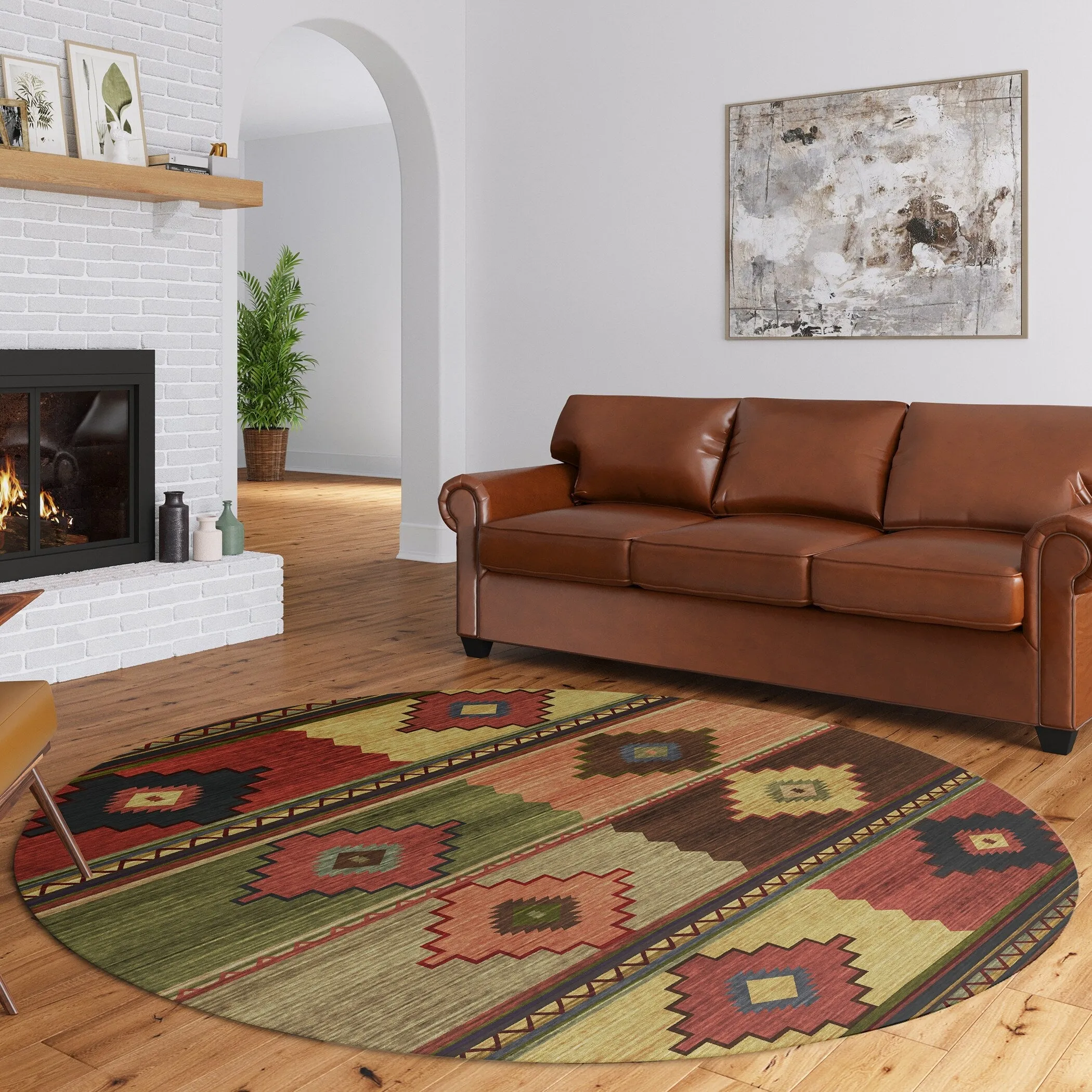 Indoor/ Outdoor Sonora Boho Medallions Washable Rug