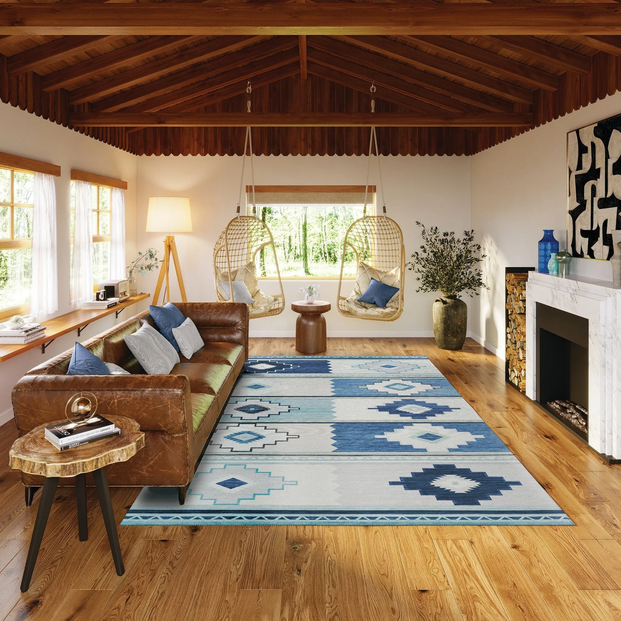 Indoor/ Outdoor Sonora Boho Medallions Washable Rug