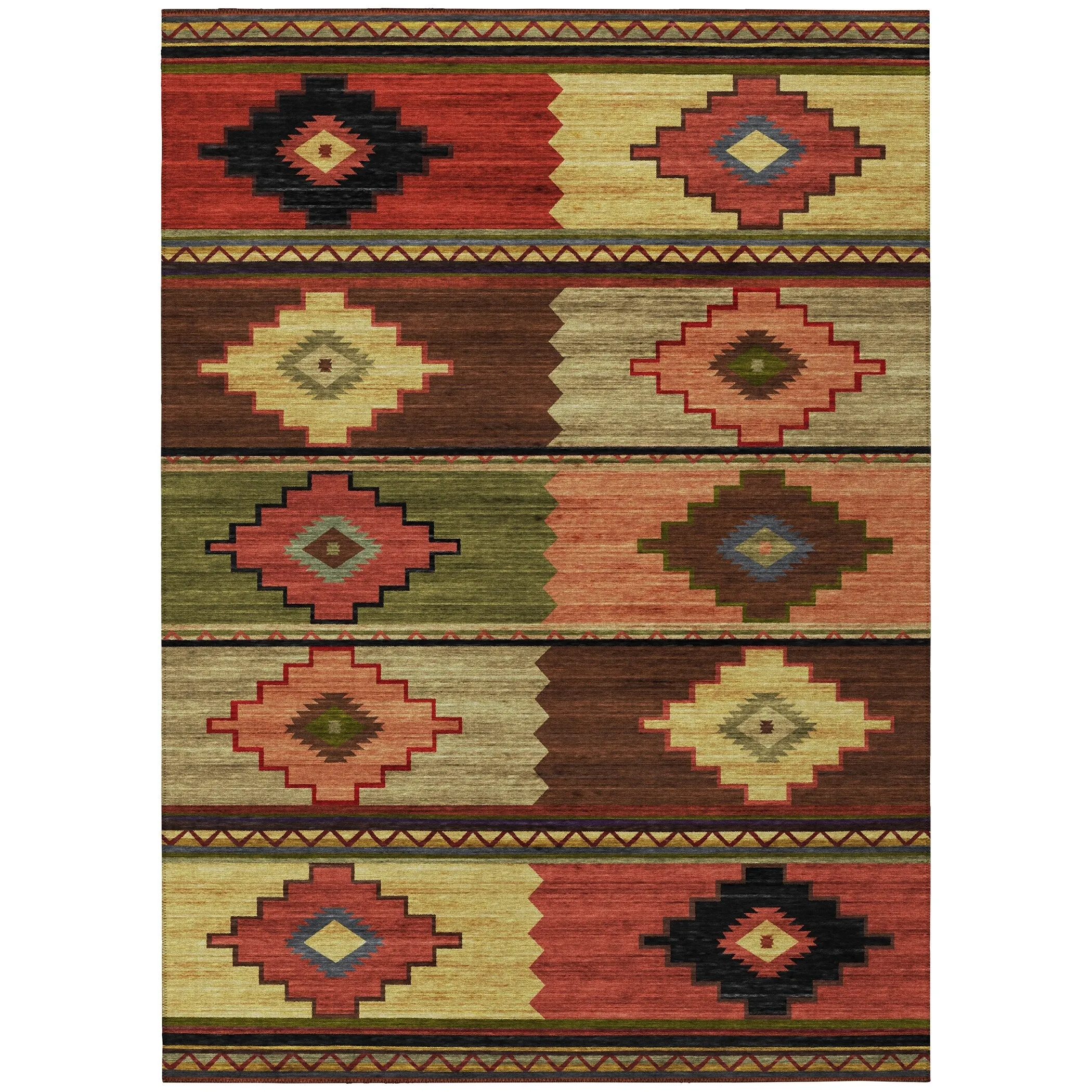 Indoor/ Outdoor Sonora Boho Medallions Washable Rug