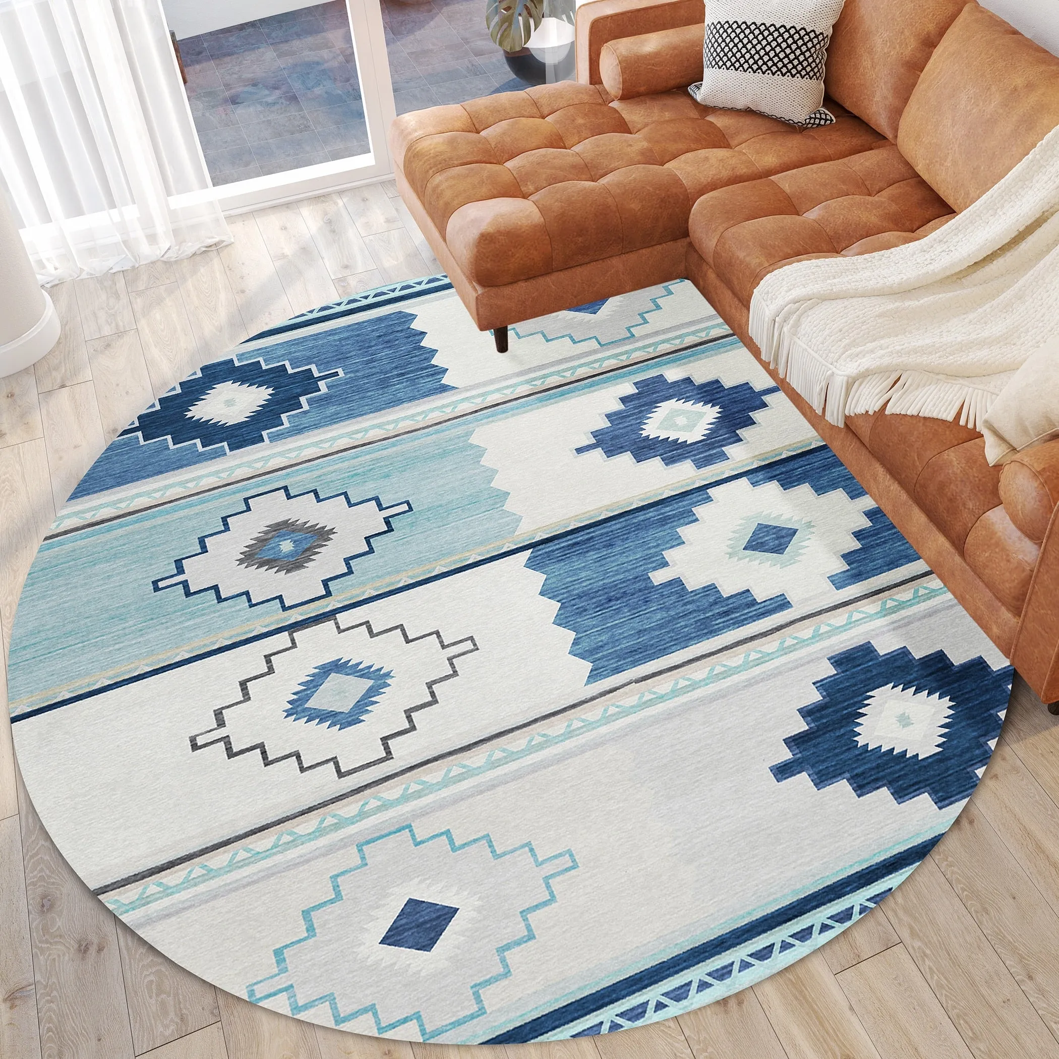 Indoor/ Outdoor Sonora Boho Medallions Washable Rug