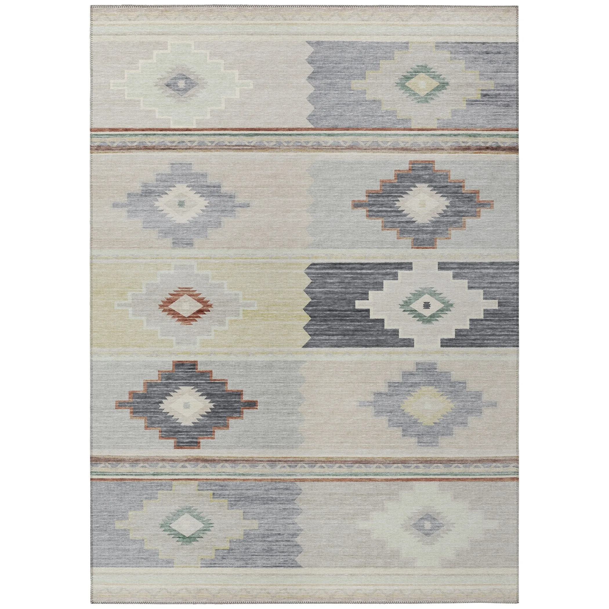 Indoor/ Outdoor Sonora Boho Medallions Washable Rug