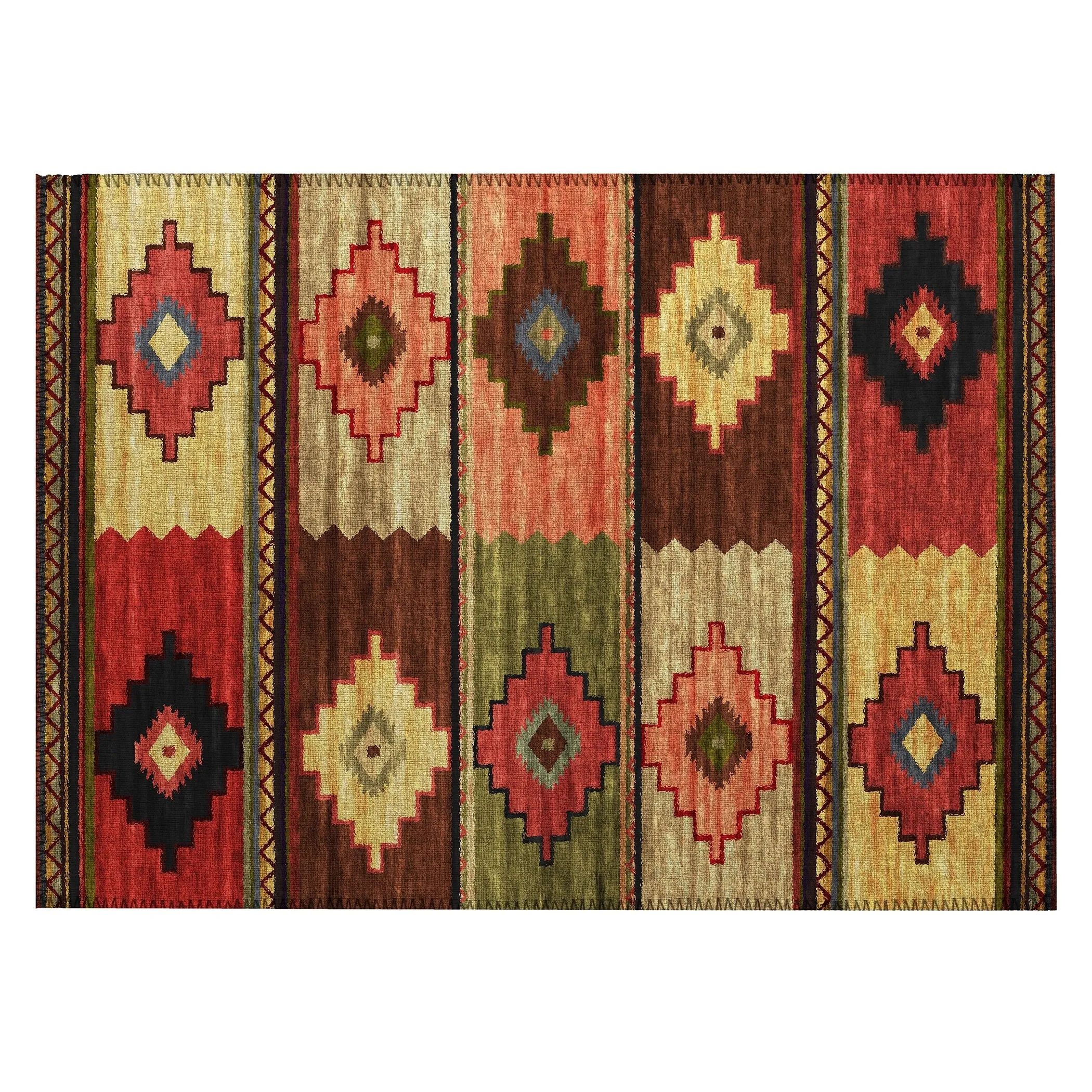 Indoor/ Outdoor Sonora Boho Medallions Washable Rug