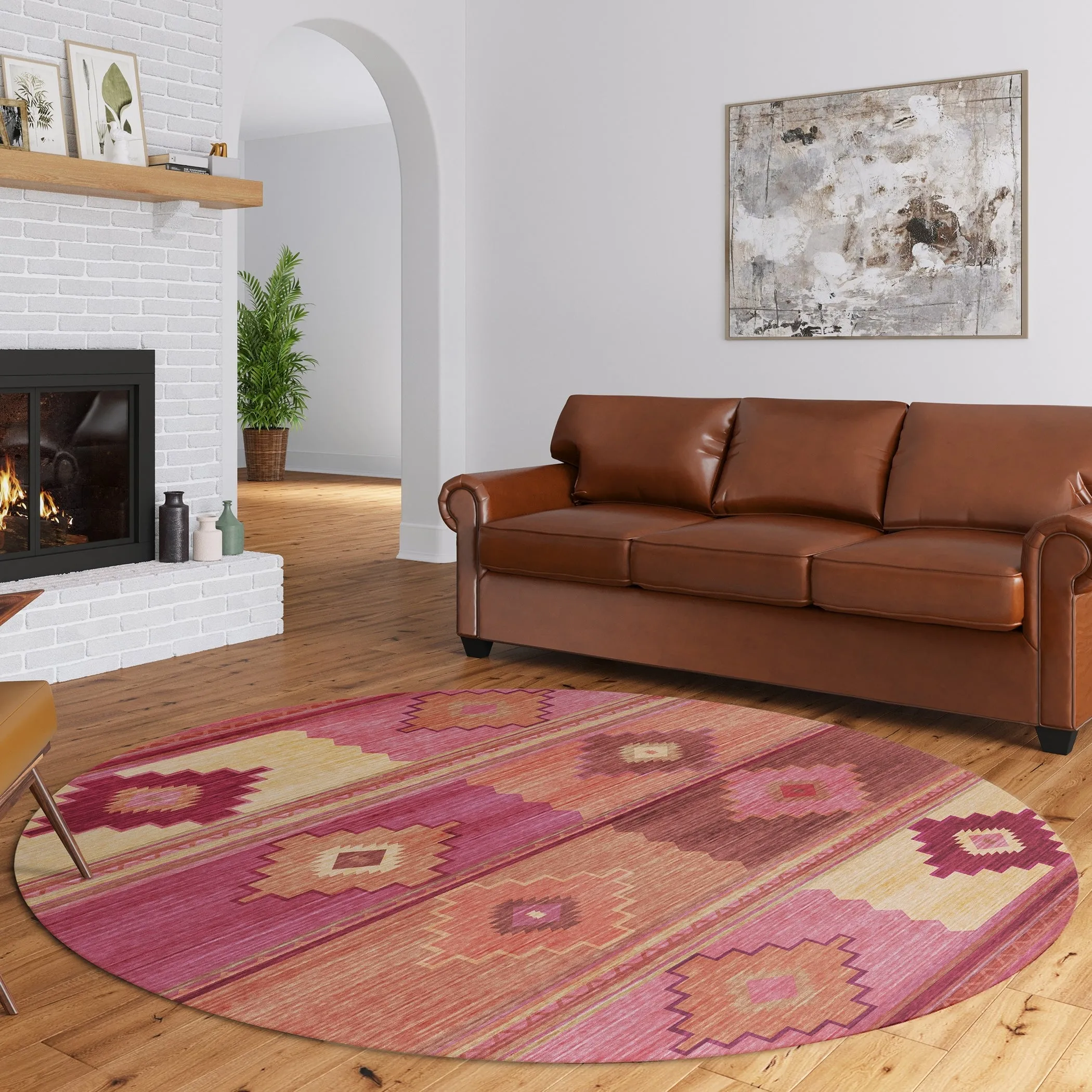 Indoor/ Outdoor Sonora Boho Medallions Washable Rug