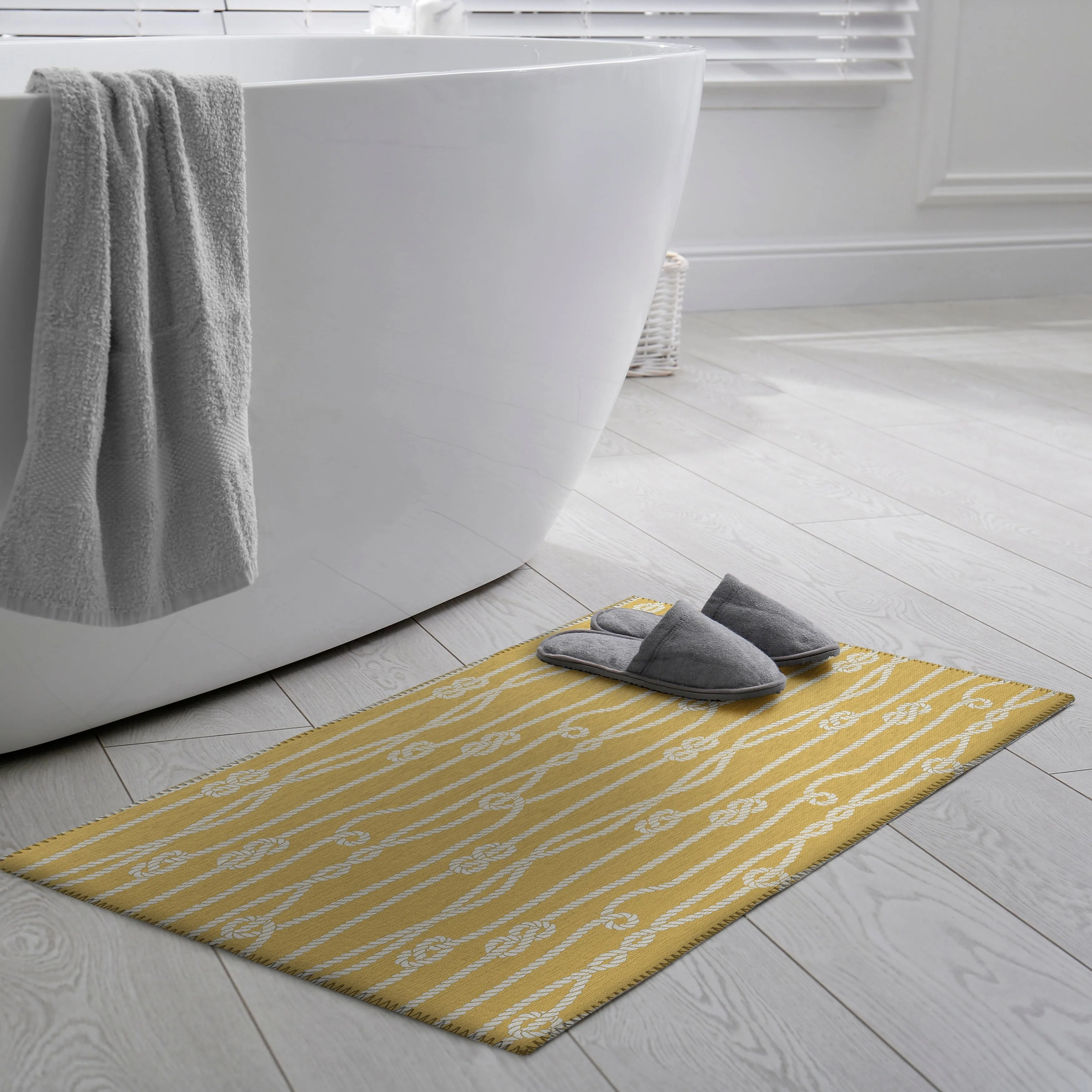 Indoor/Outdoor Harpswell Ocean Rope Washable Rug