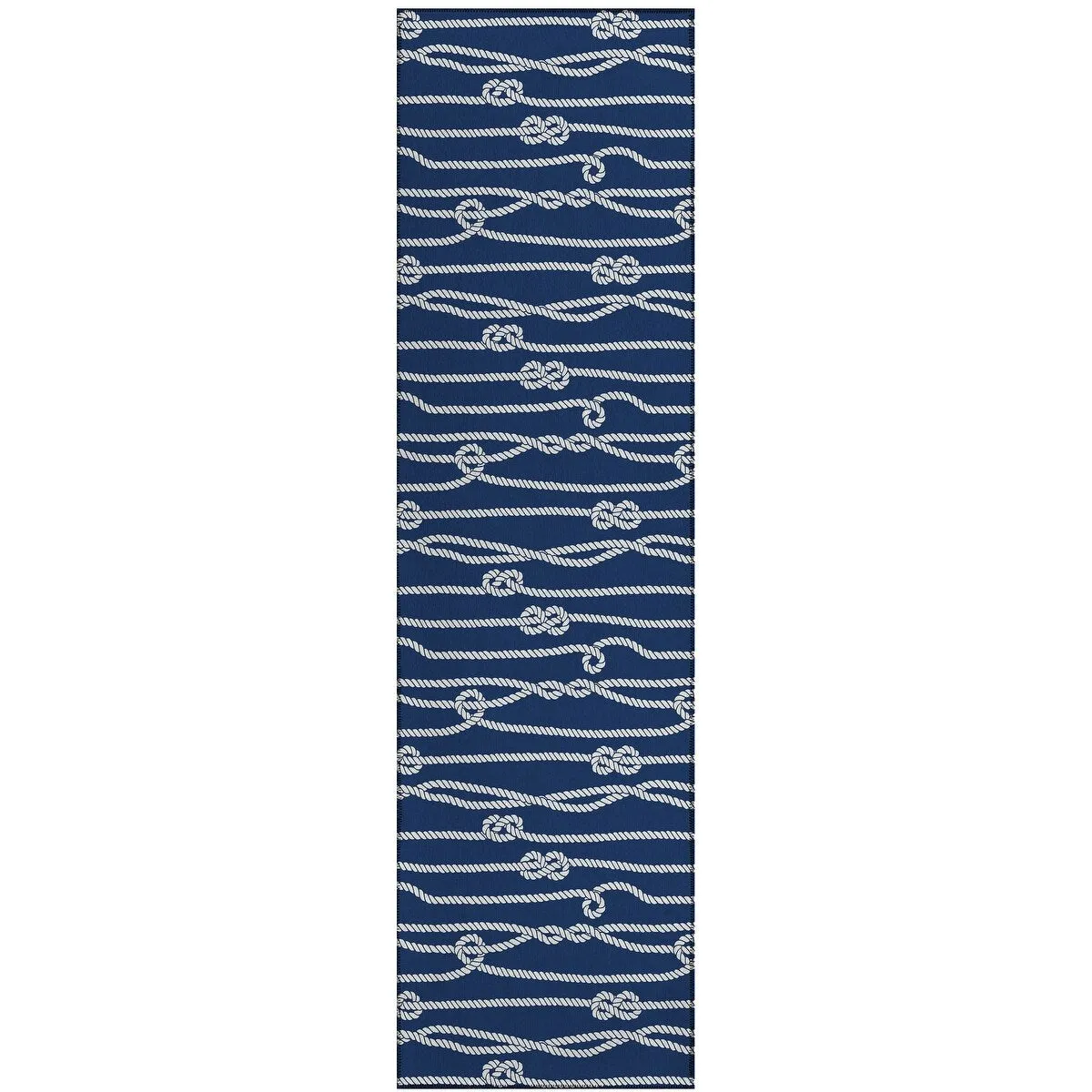 Indoor/Outdoor Harpswell Ocean Rope Washable Rug