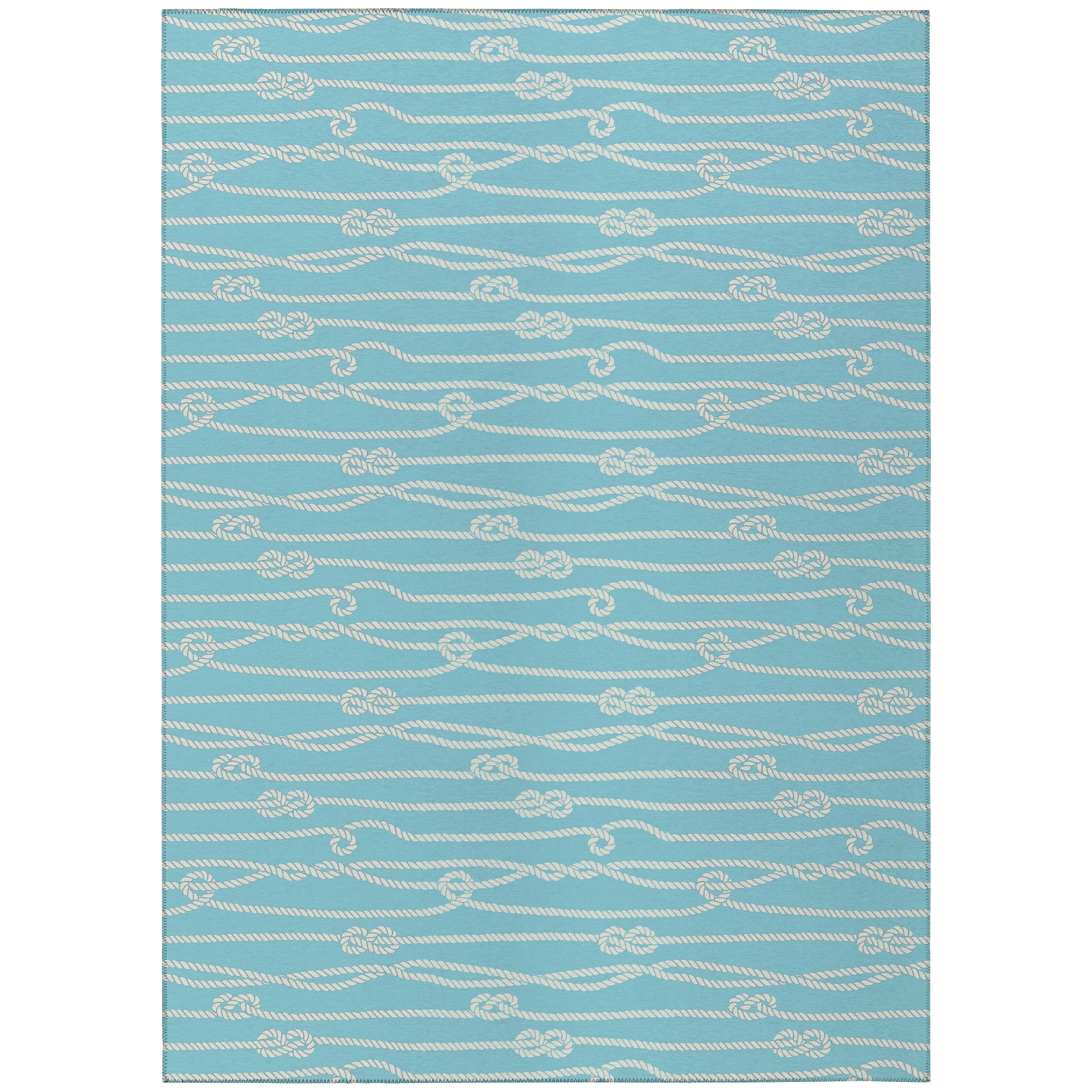 Indoor/Outdoor Harpswell Ocean Rope Washable Rug