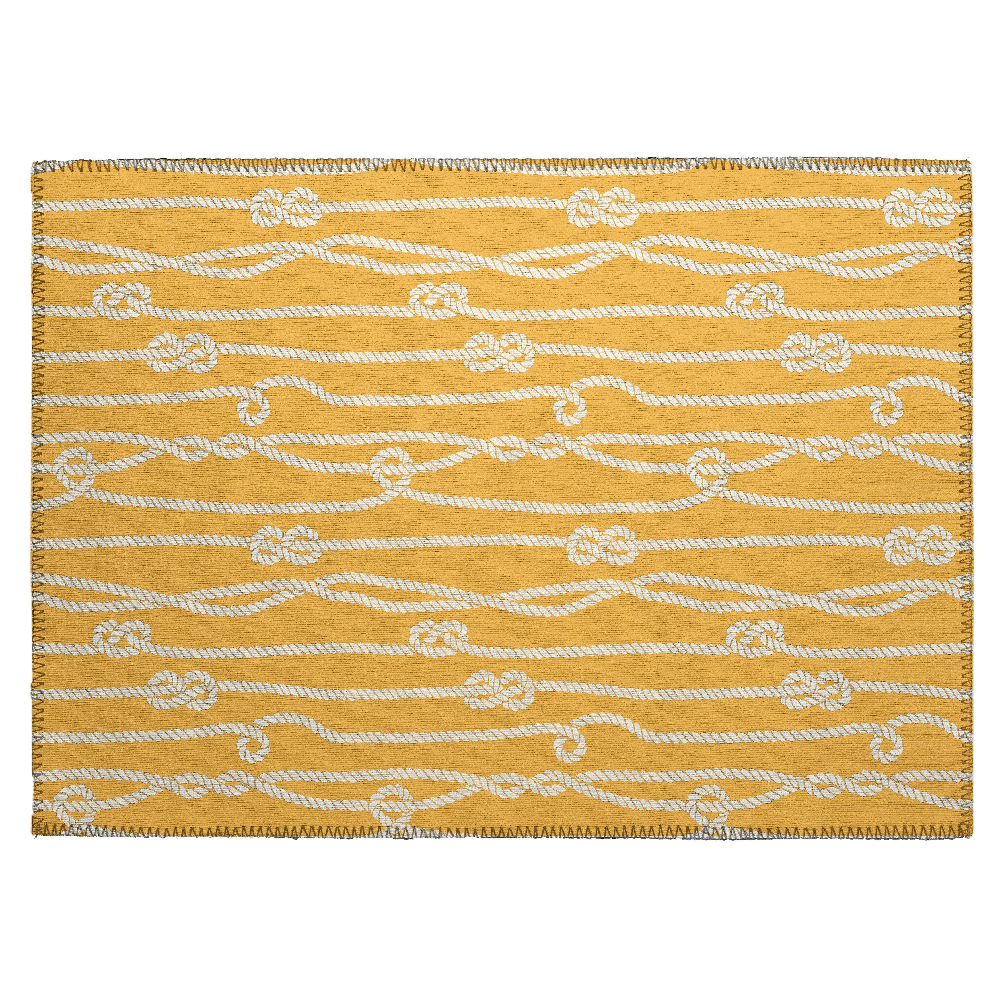 Indoor/Outdoor Harpswell Ocean Rope Washable Rug