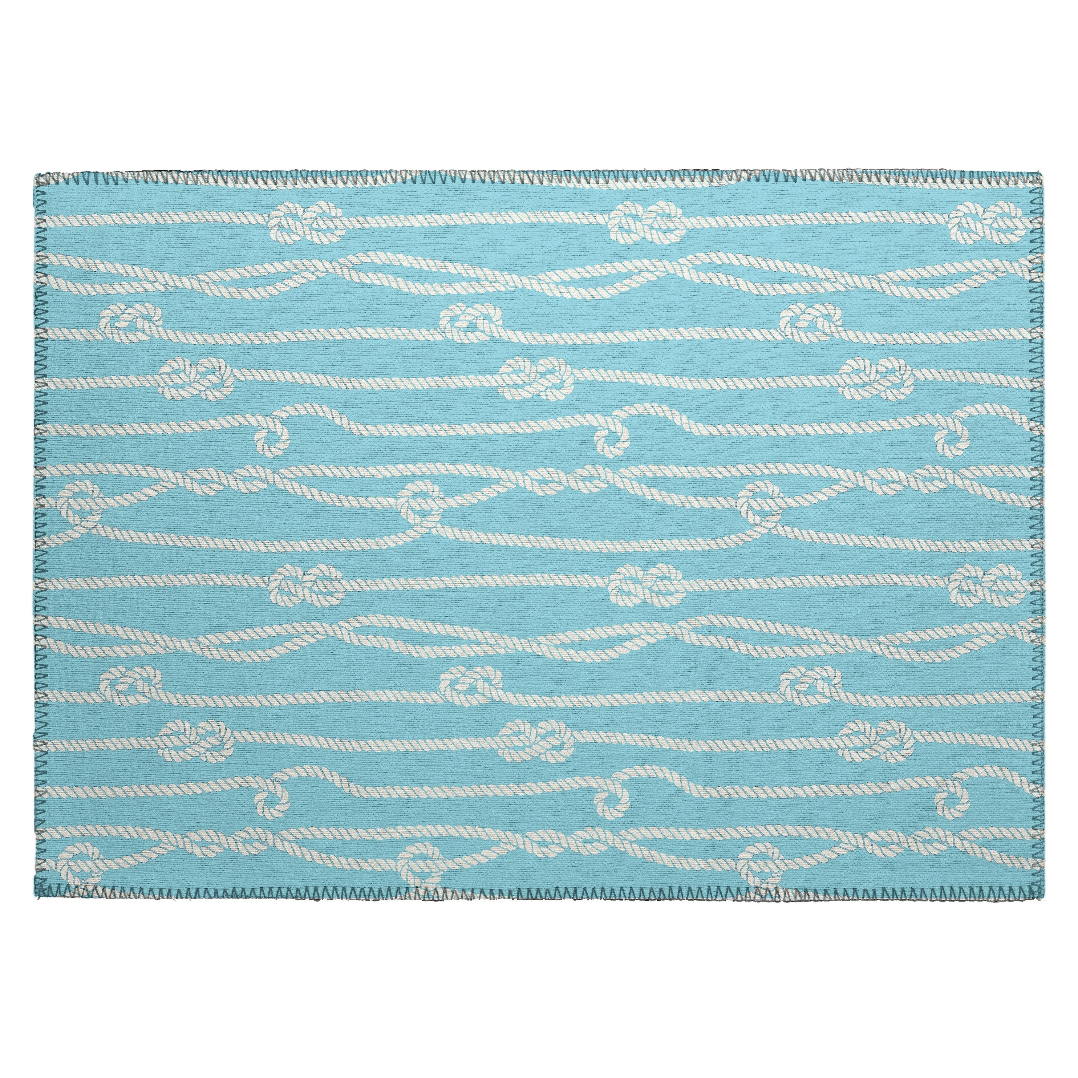 Indoor/Outdoor Harpswell Ocean Rope Washable Rug