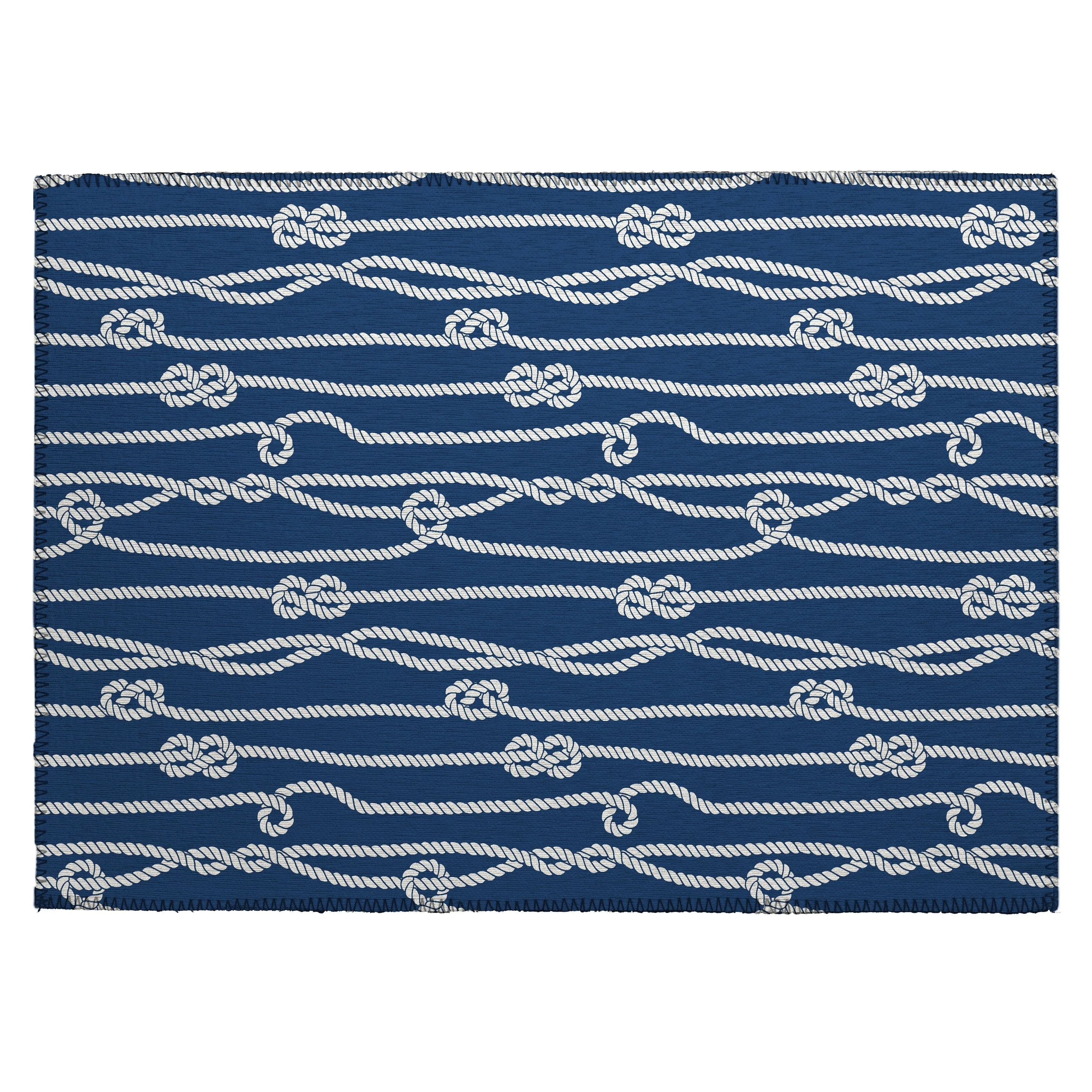 Indoor/Outdoor Harpswell Ocean Rope Washable Rug